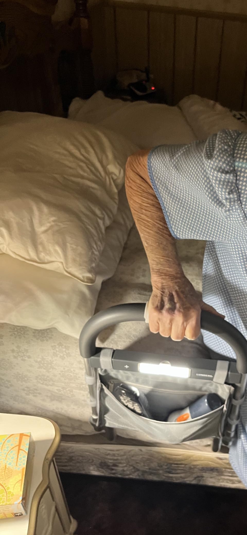 Lunderg Bed Assist Rail for Seniors with Motion Light & Non-Slip Grab Bar | Easy to Install Bed Rails for Elderly Adults Safety & Post-Surgery - Helps Reduce Falls & Support Independence customer photo 1