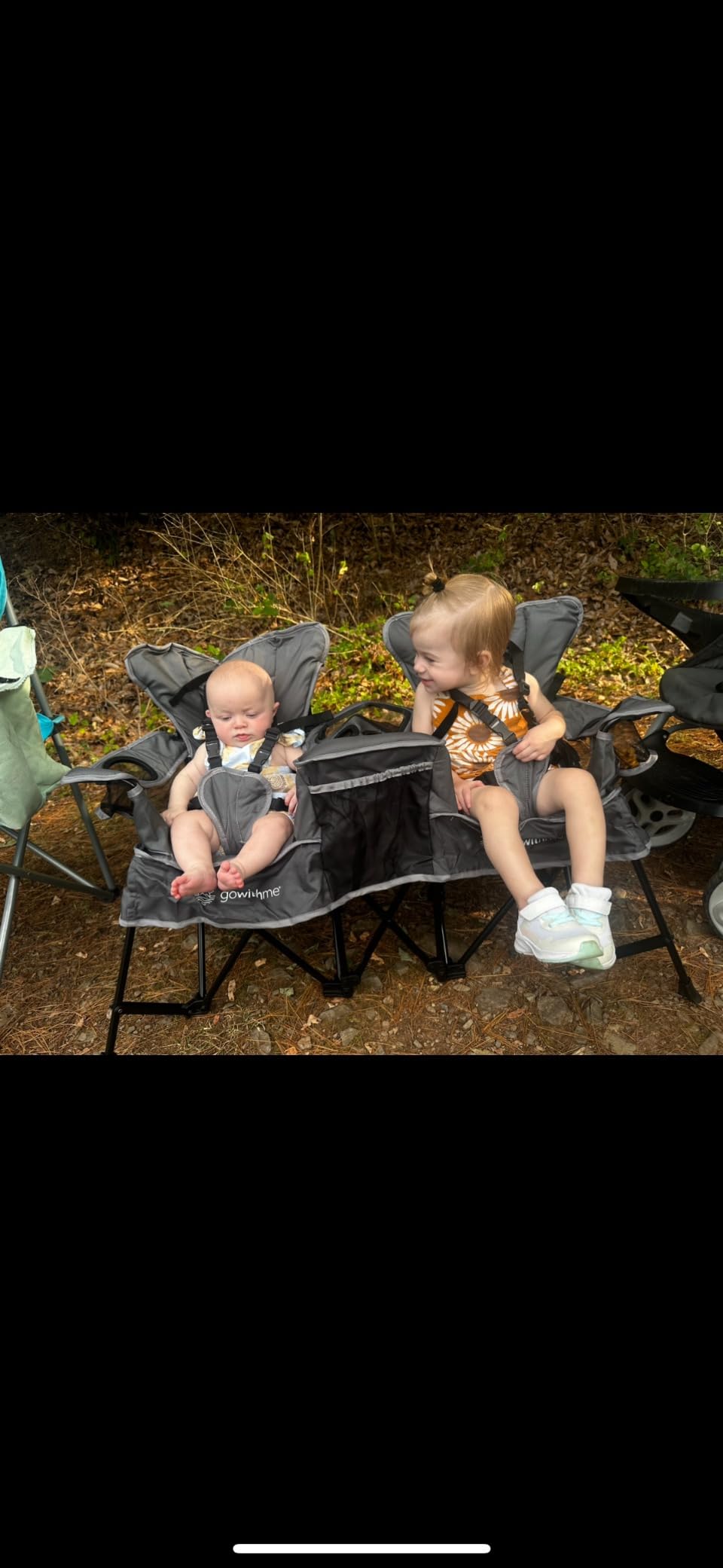 Baby Delight Go with Me Duo Deluxe Portable Chair | for Kids | Double Seat | Indoor and Outdoor | Teal customer photo 1
