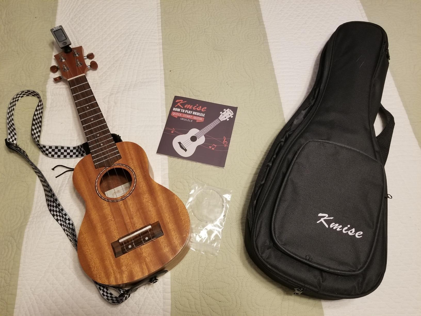 Kmise Ukulele Soprano Ukelele 17 Inch Mini Travel Pocket Ukalalee for Kids Beginners Adults customer photo 1