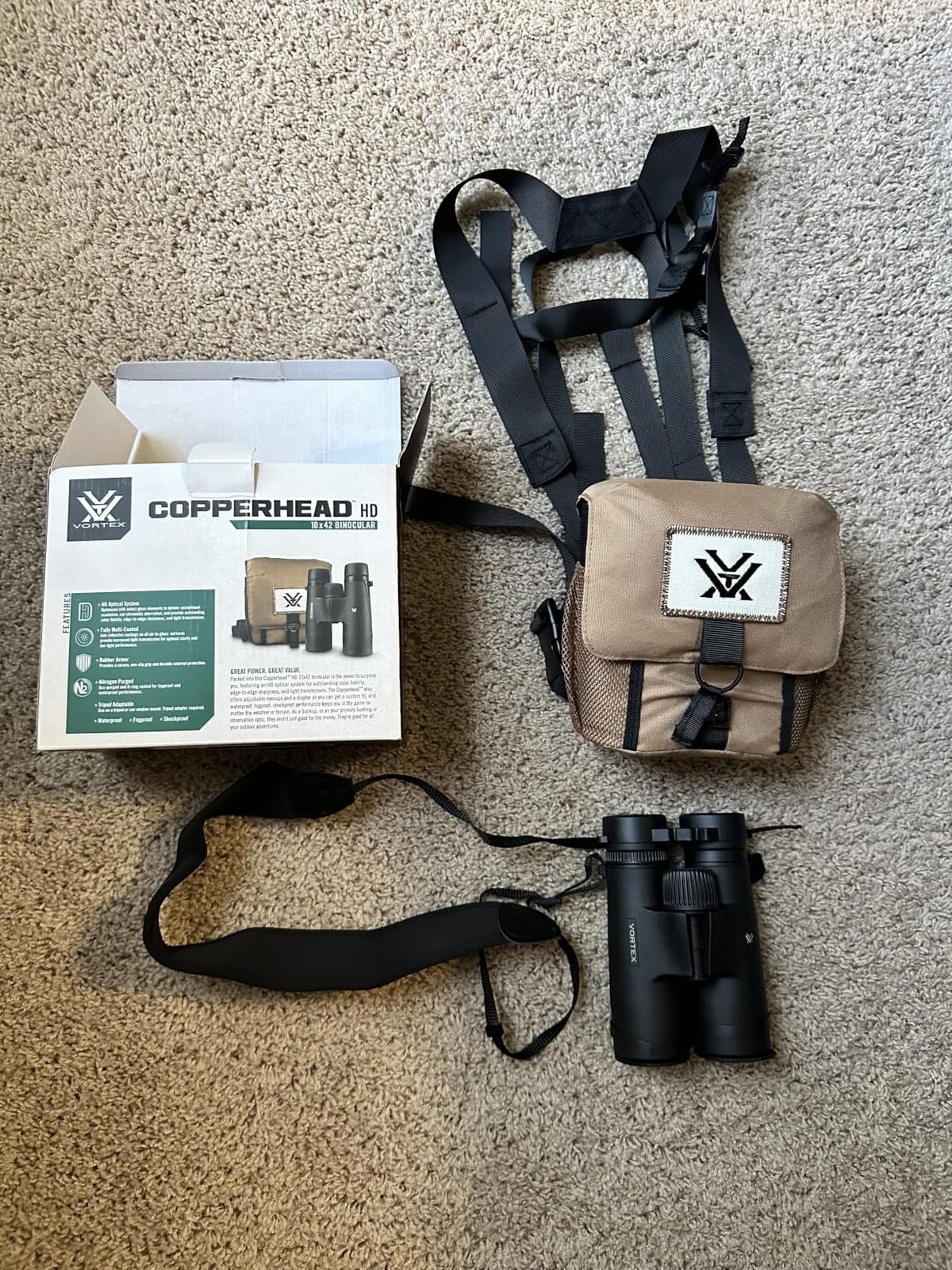Vortex Copperhead HD 10x42 Binoculars | HD Optics, Fully Multi-Coated Lenses, Rubber Armor, Waterproof, Fogproof, Shockproof - Unlimited, Unconditional Warranty customer photo 2