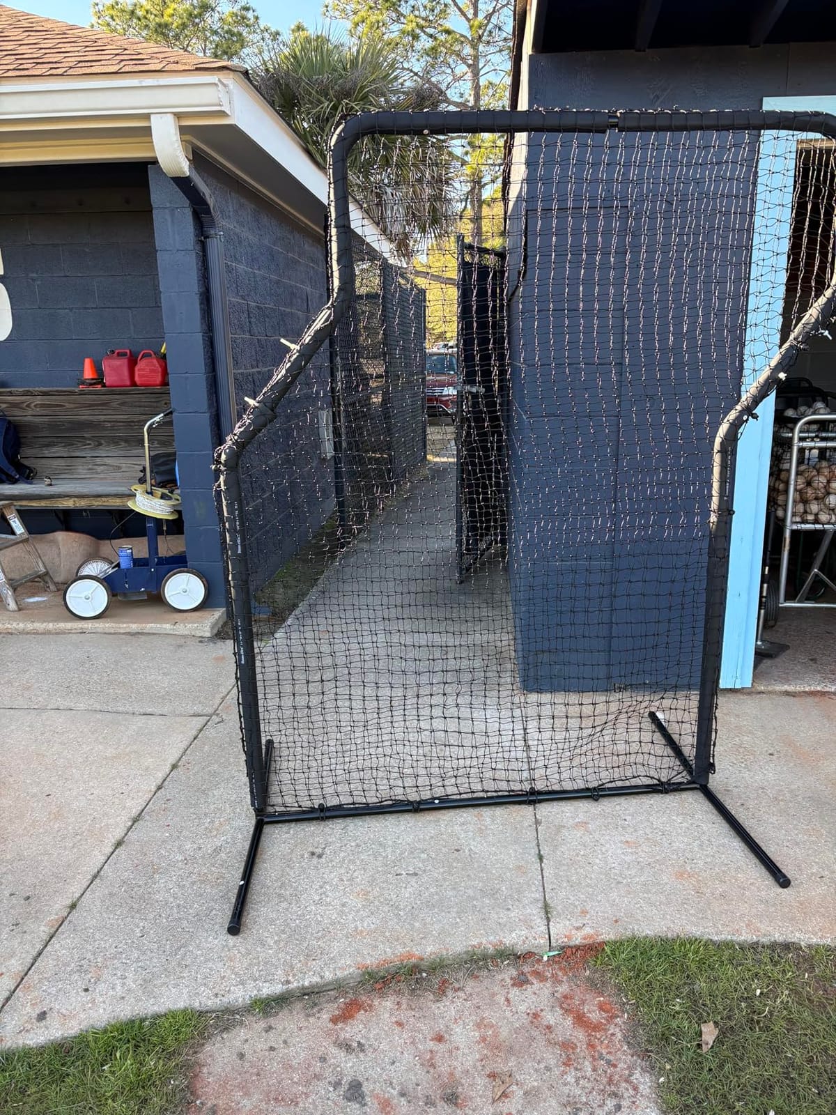MR Professional Baseball Pitching Screen, Baseball Softball Portable Batting Screen, Protective Pitcher Safety Net customer photo 1