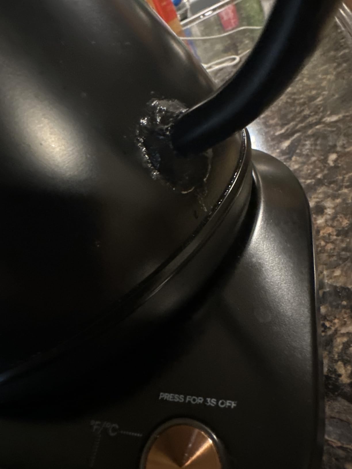 Mecity Electric Kettle Gooseneck Pour Over Kettle ±1℉ Temperature Control Quick Heating Water Boiler for Coffee & Tea & Formula Auto Shut Off Tea Kettle 1200 Watt, 0.8L, Matt Black, Barista Edition customer photo 2