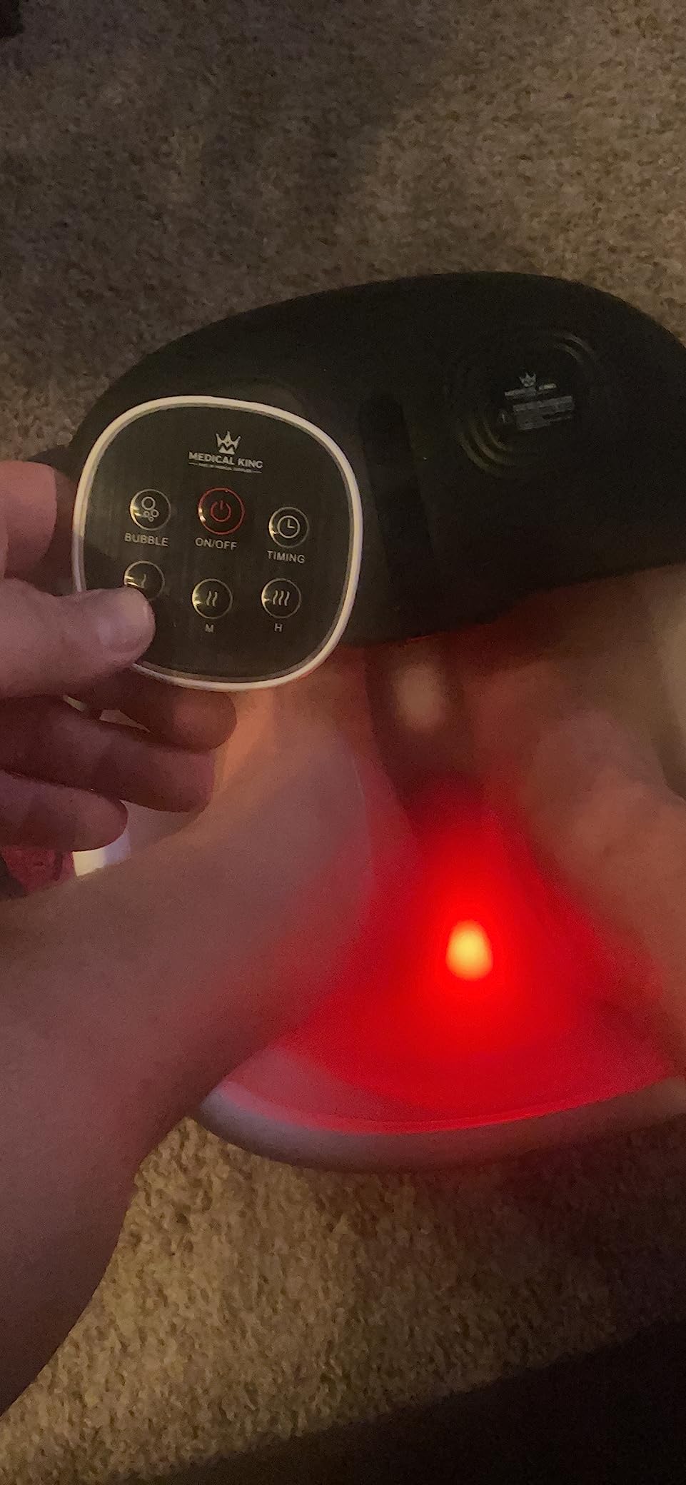 Medical king Foot Spa with Heat and Massage and Jets Includes A Remote Control A Pumice Stone Collapsible Massager with Bubbles and Vibration customer photo 2