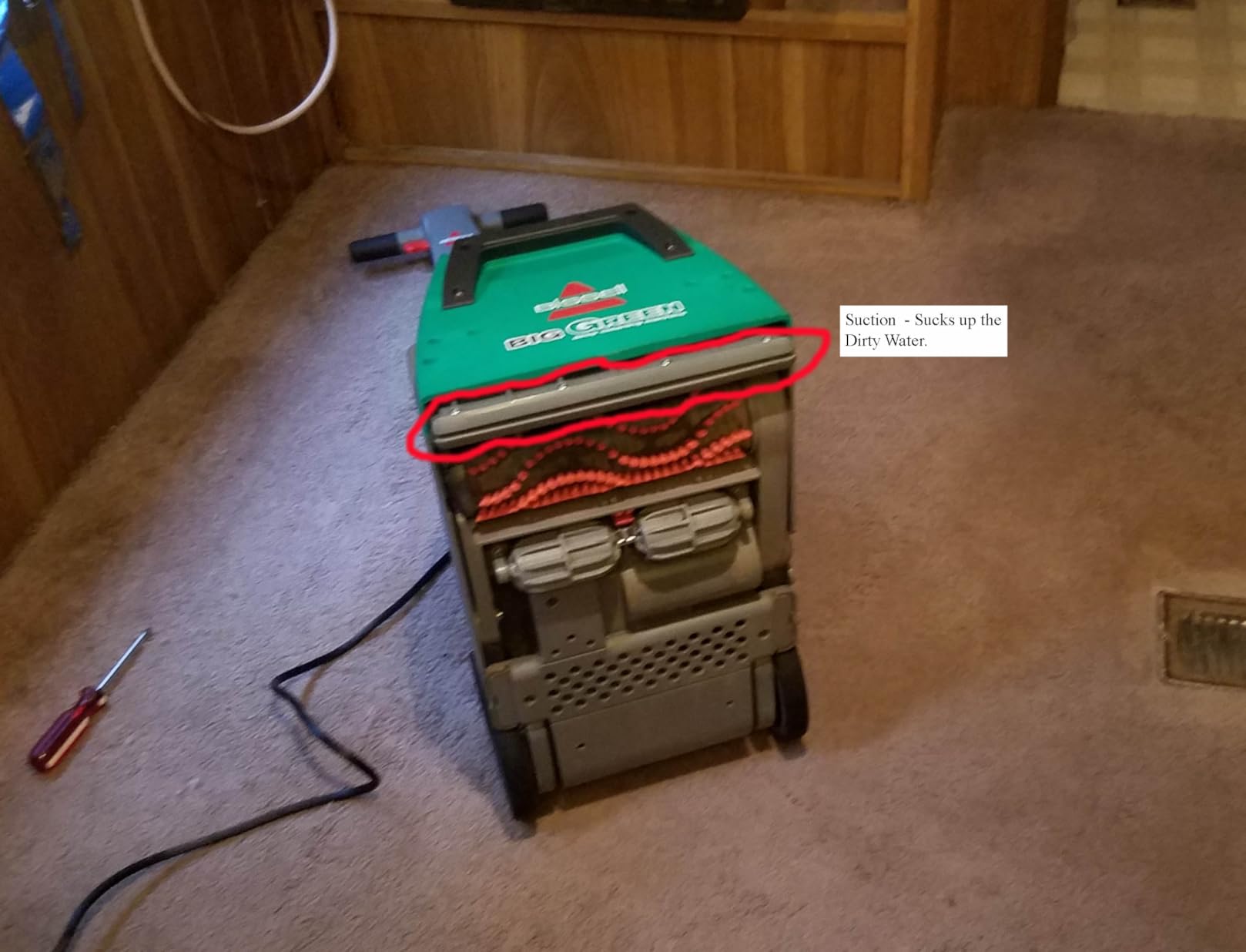 BISSELL Big Green PET PRO Carpet Cleaner, XL DirtLifter PowerBrush | 8-row PowerBrush; 9-in. hose; 2 upholstery tools; Pet Pro Oxy Urine Eliminator Formula included customer photo 1