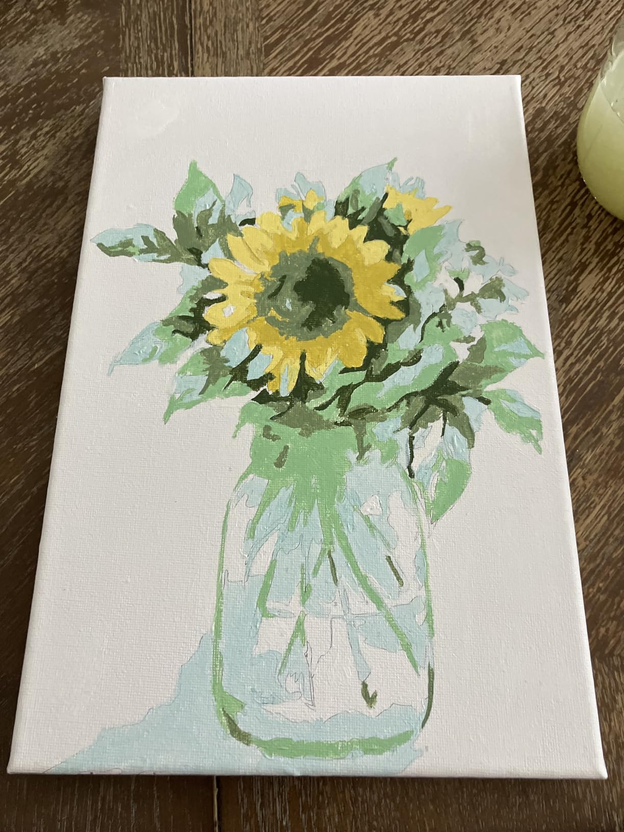 Ginkko Framed Paint by Numbers Kit for Adults 8X 12 inch, Vase Flowers | Beginners & Kids Ages 8-12, Flower DIY Acrylic Canvas Painting with Paints & Brushes, Original Art Decor Gift for Home Wall customer photo 2