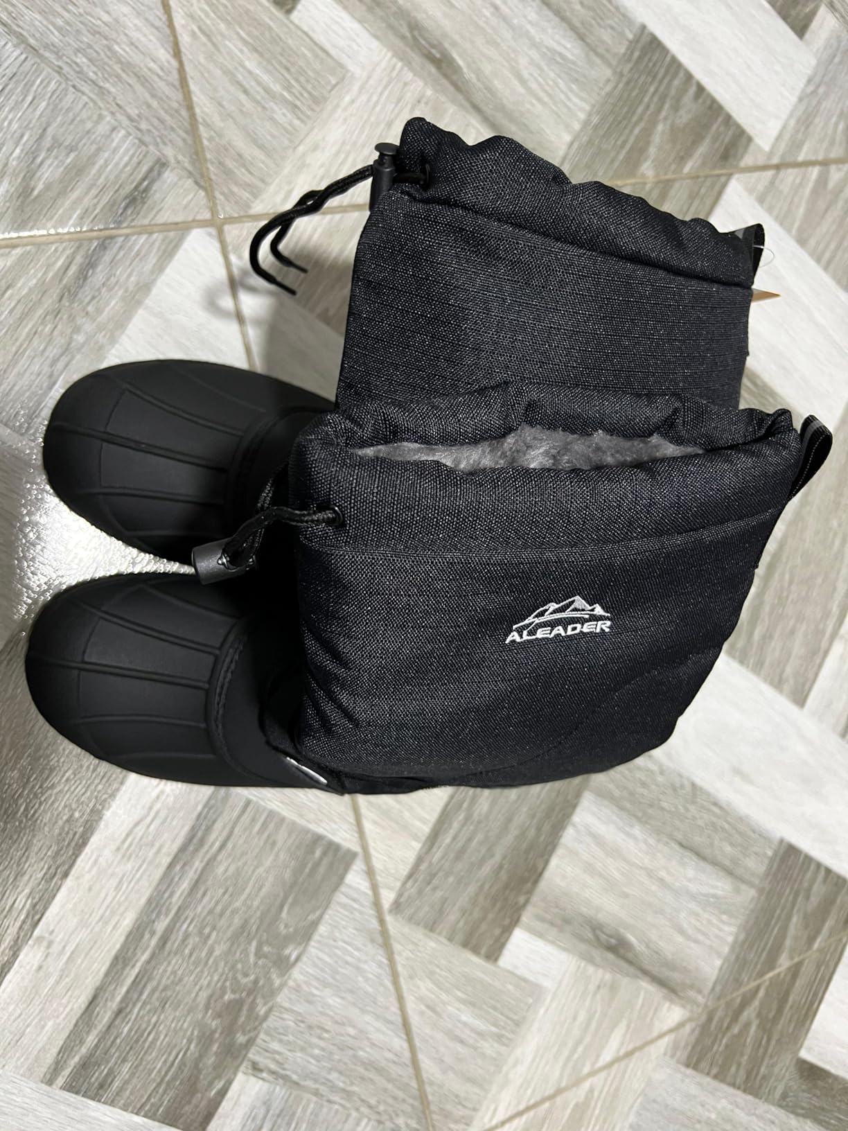 ALEADER Men's Winter Waterproof Insulated Shell Warm Inner Comfortable Outdoor Snow Boots customer photo 1