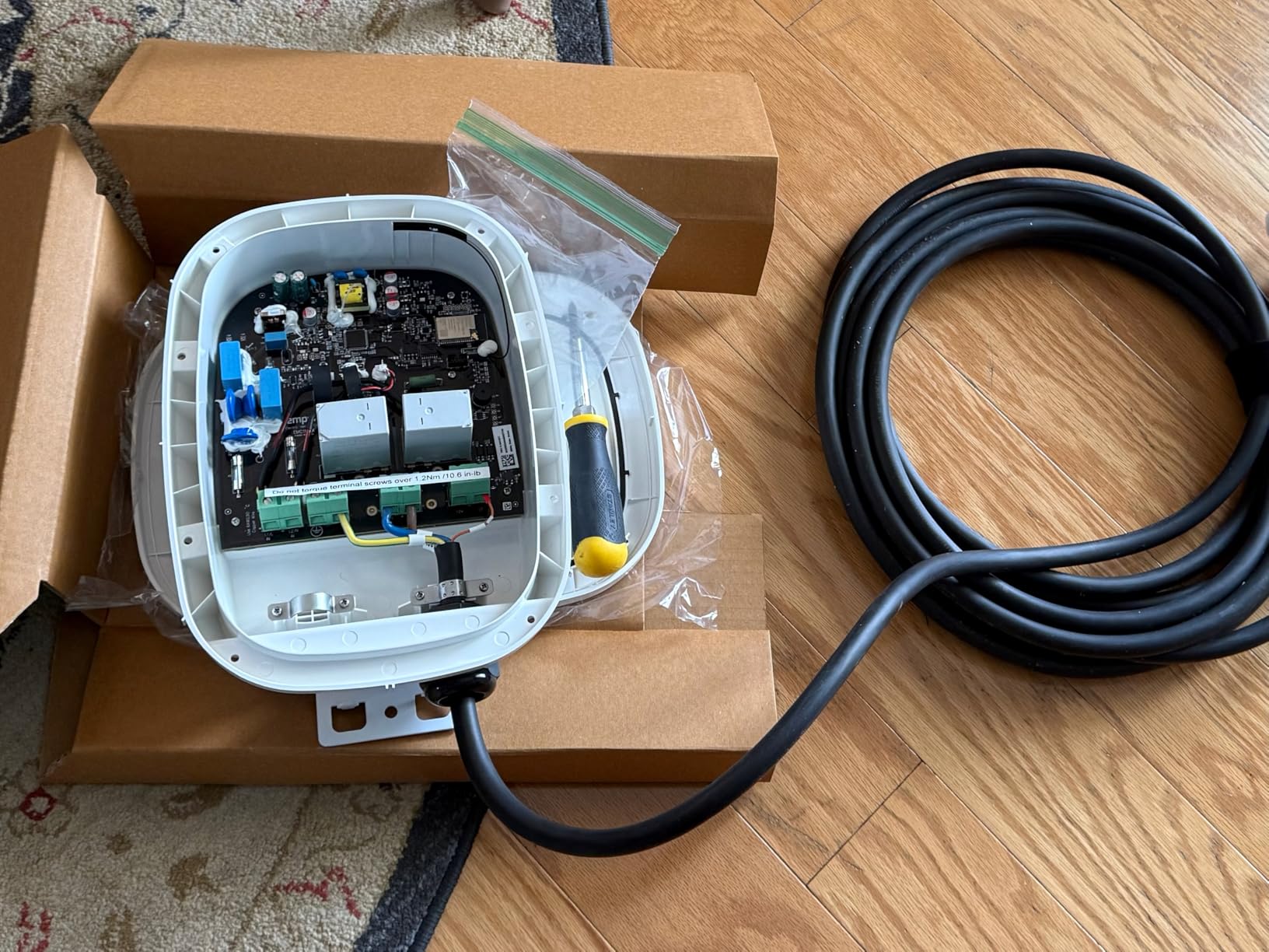 EMPORIA Level 2 EV Charger w/ J1772 Connector - 48 Amp, 240V WiFi Enabled Electric Vehicle Charging Station, 25ft Cable, NEMA 14-50, White customer photo 1