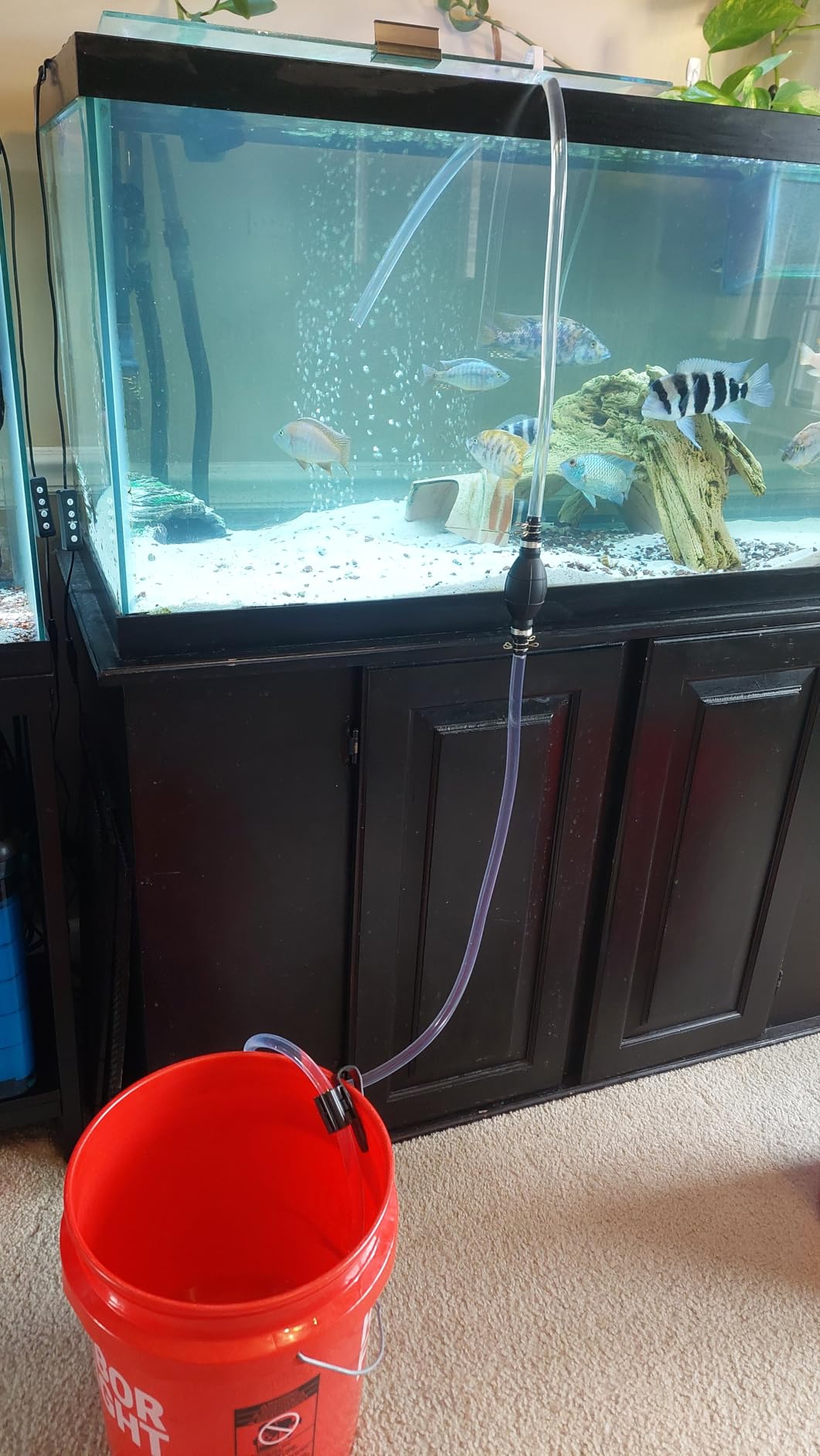 H-veenjor Gasoline Siphon Hose Pump, Hand Water Transfer Pump customer photo 2