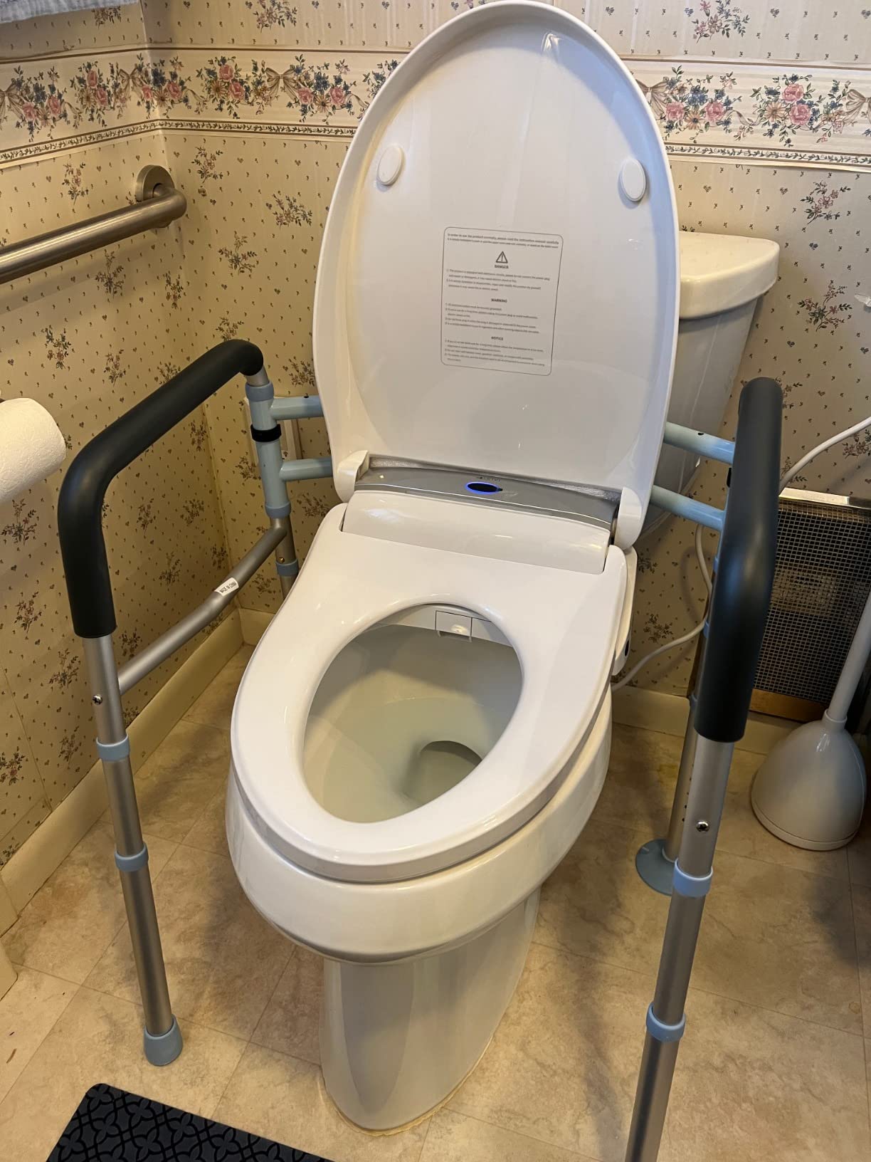 LEIVI Electric Bidet Toilet Seat with Wireless Remote and Side Panel, Multiple Spray Modes, Adjustable Heated Seat, Warm Water and Air Dryer, Auto LED Nightlight, Elongated customer photo 2