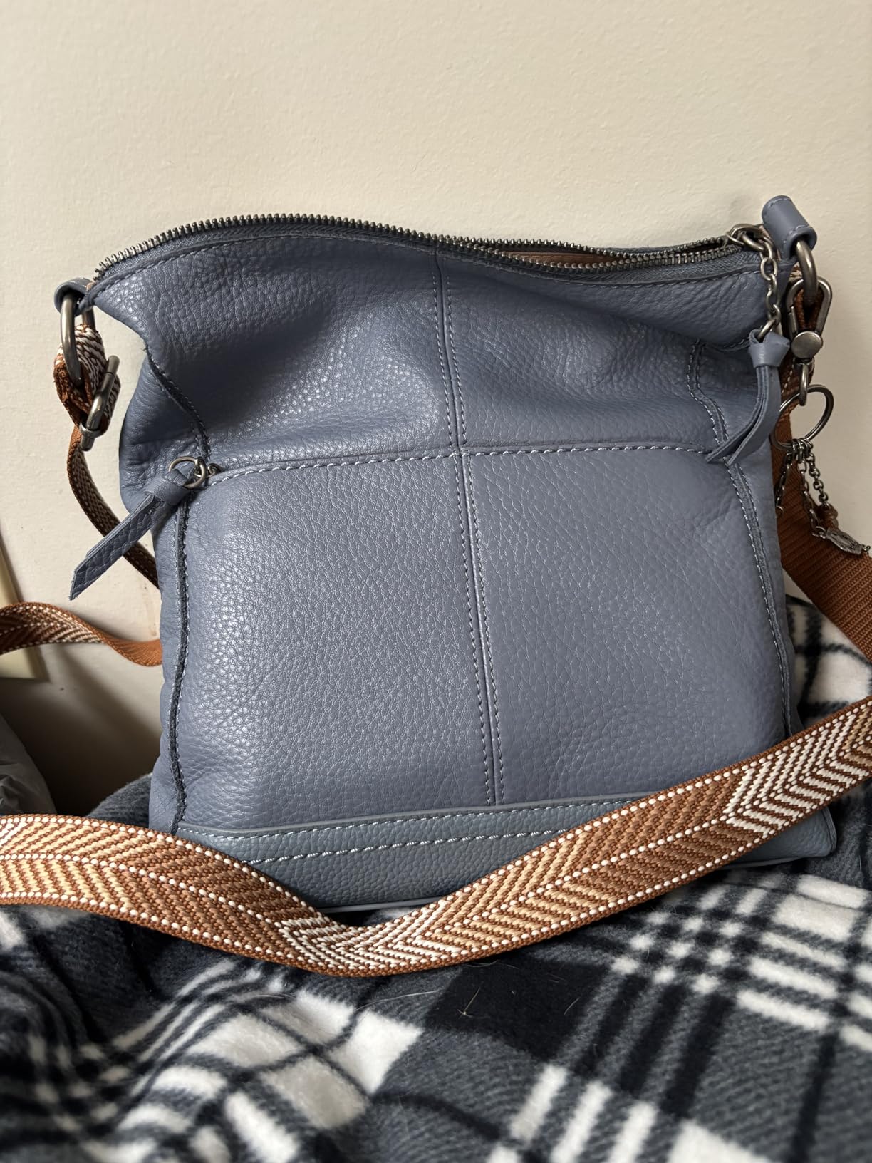 The Sak Lucia Leather Crossbody Purse, Zipper Closure with Adjustable Strap customer photo 2