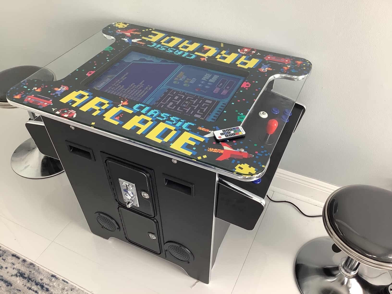 TOP US VIDEO ARCADES Full Size Commercial Grade Cocktail Arcade Machine 2 Player Retro 412 Games 22
