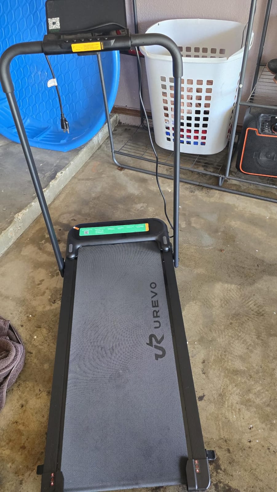 UREVO Strol 2E Pro Smart Walking Pad Treadmill with APP, 12% Incline, Compact Walking Pad with Safety Handle, Plug & Play, Desk Treadmill with LED Display, Walking & Running for Home Office customer photo 2