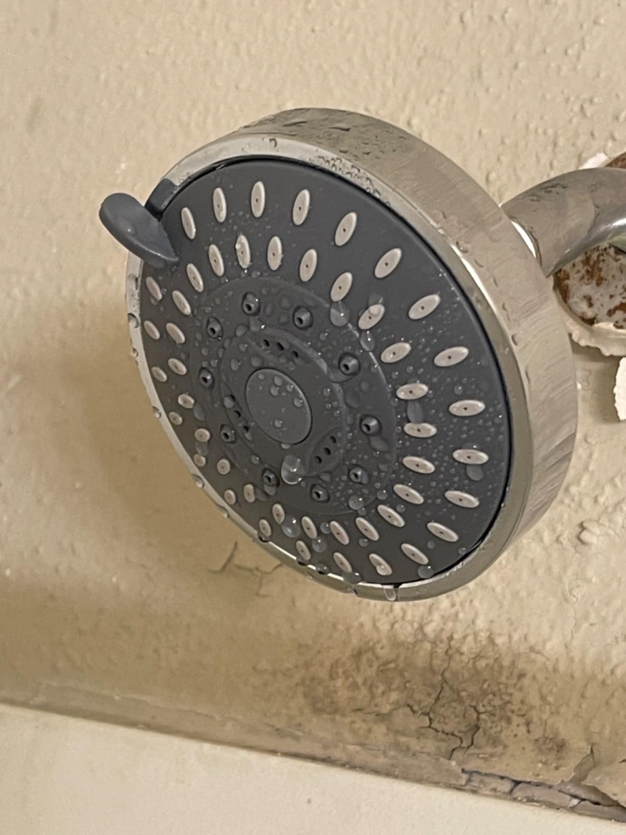 WarmSpray High Pressure Shower Head 5 Settings Fixed Showerhead 4 Inch High Flow Bathroom Showerhead with Adjustable Brass Ball Joint for Luxury Shower Experience Even at Low Water Pressure customer photo 2