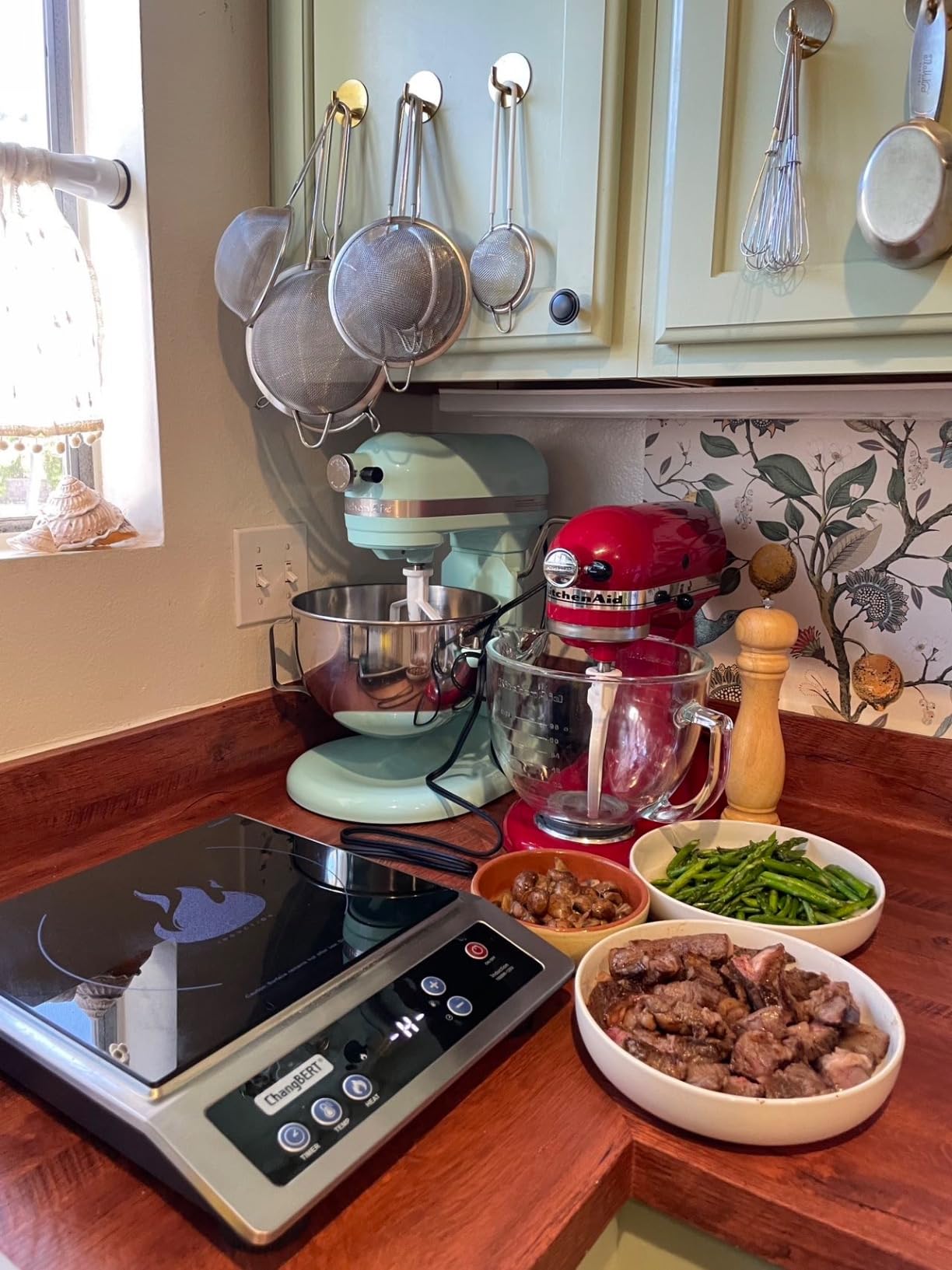 ChangBERT Induction Cooktop, Commercial Grade Portable Cooker, Large 8