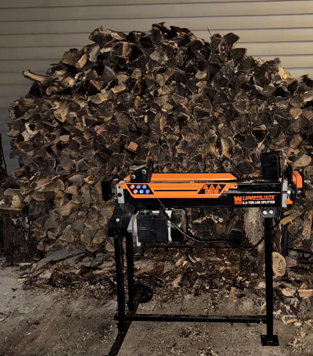 WEN Electric Log Splitter, 6.5-Ton Capacity with Portable Stand (56208) customer photo 2