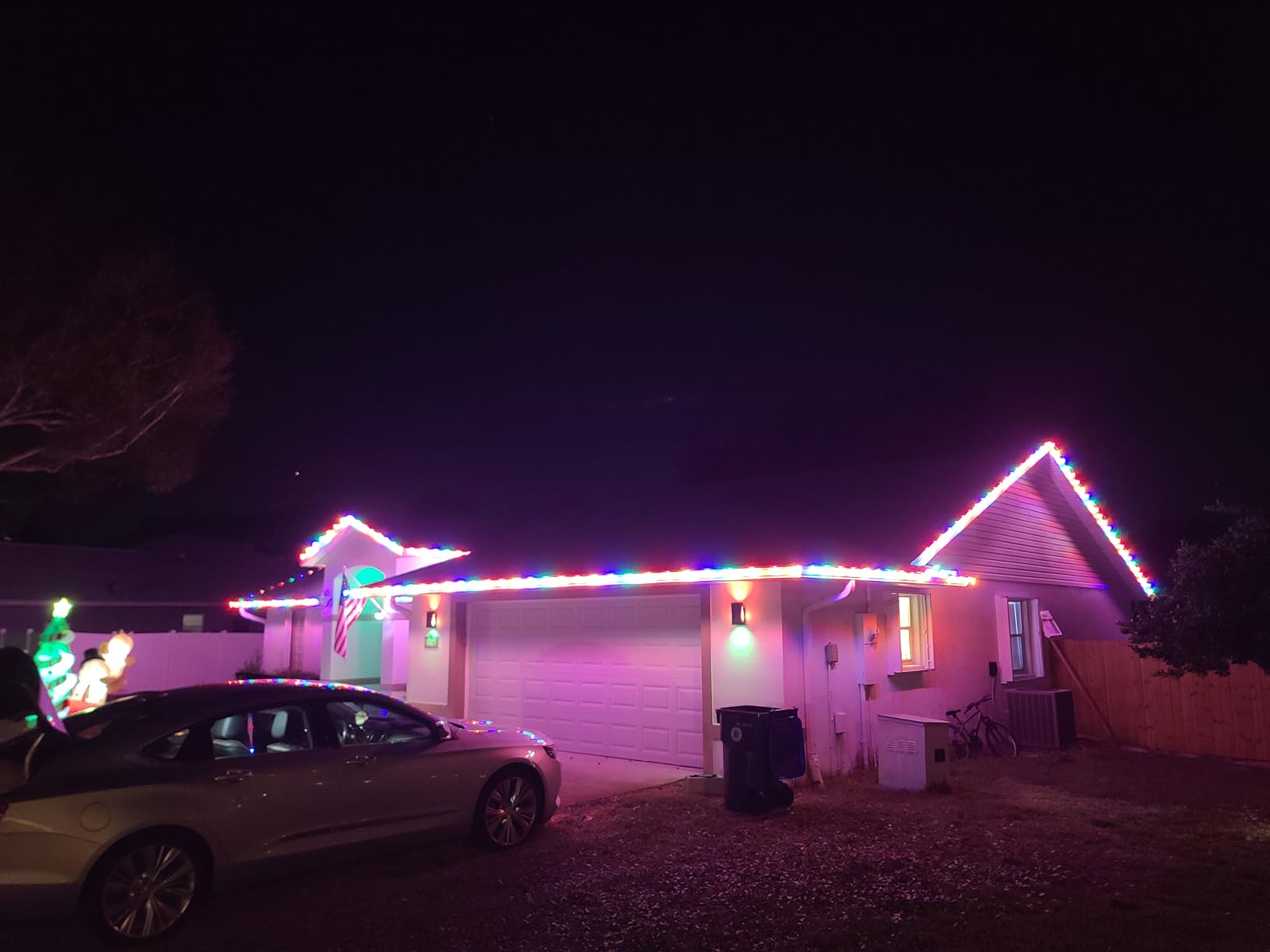 Minetom 50Ft Christmas Lights Outdoor, with 50 LED Matte Bulbs, Multicolor | Vintage C9 String Lights, Waterproof Connectable, Commercial Heavy Duty Christmas Tree Lights for House Roofline Yard Decor customer photo 2