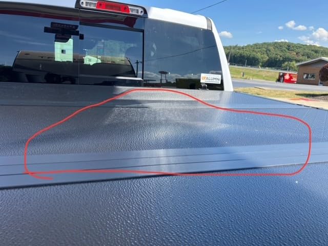 Toptiny Hard Folding Truck Bed Tonneau Cover | HTF011 | Fits 2009-2026 Dodge Ram 1500 5'7