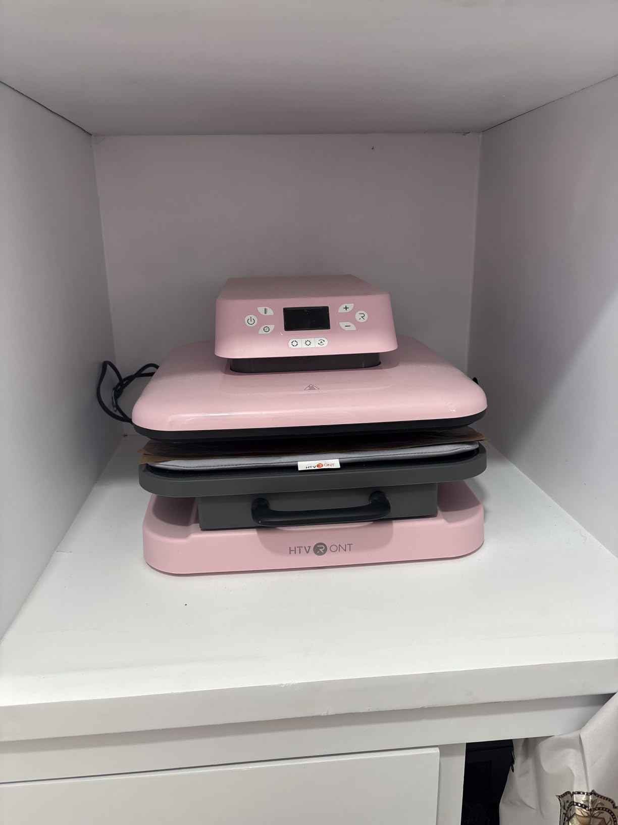 HTVRONT Auto Heat Press Machine - Smart T Shirt Press for Sublimation | Auto Press & Release, 15x15 Professional Heat Press for Sublimation, Heat Transfer Projects customer photo 1