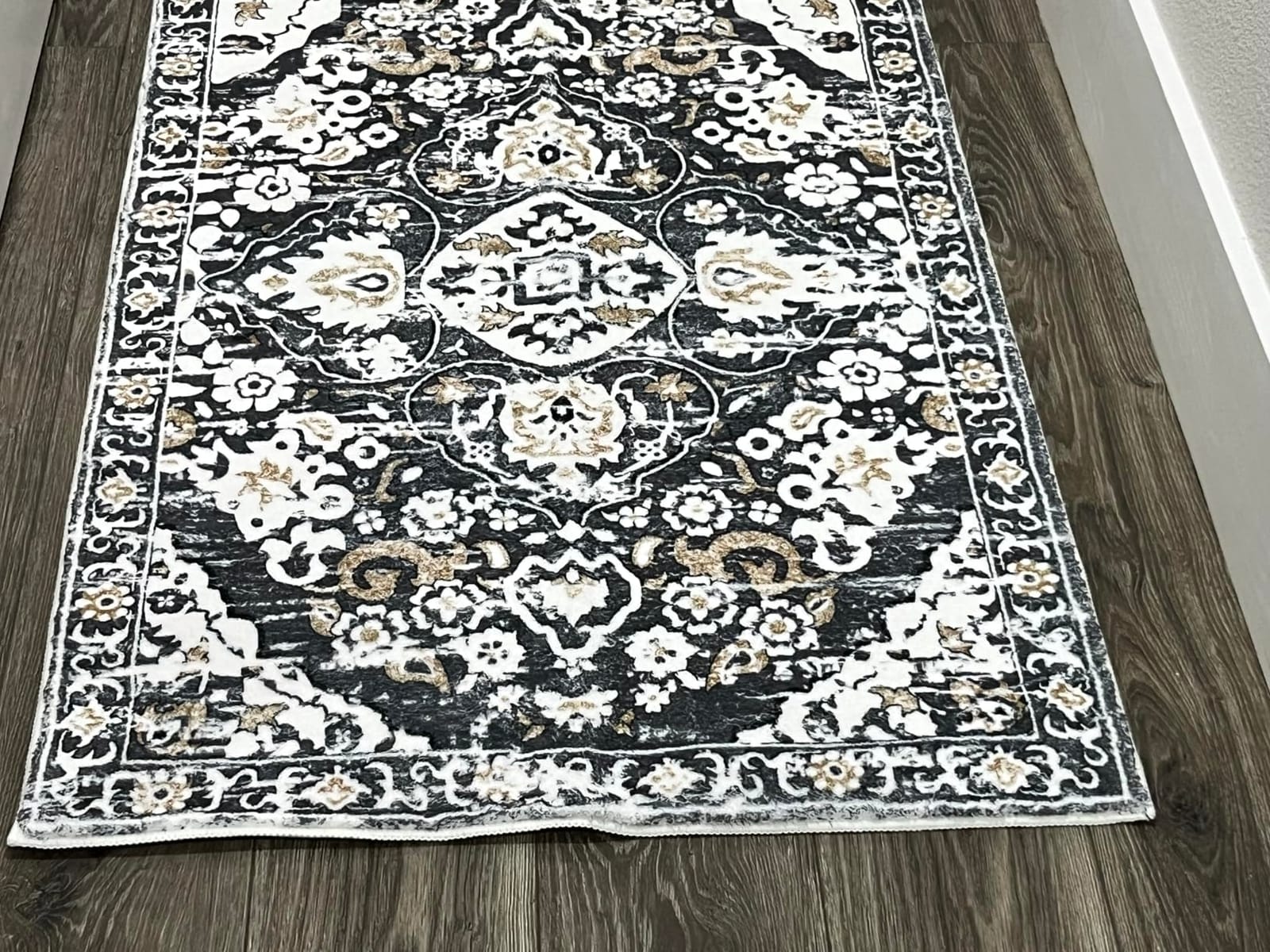 HEBE Hallway Runner Rug 2'x6', Washable Non Slip Kitchen Rug Runner | Soft Boho Bedroom Runner Rug, Vintage Distressed Low-Pile Floor Carpet Runners for Hallway, Entrance, Bathroom, Laundry customer photo 2