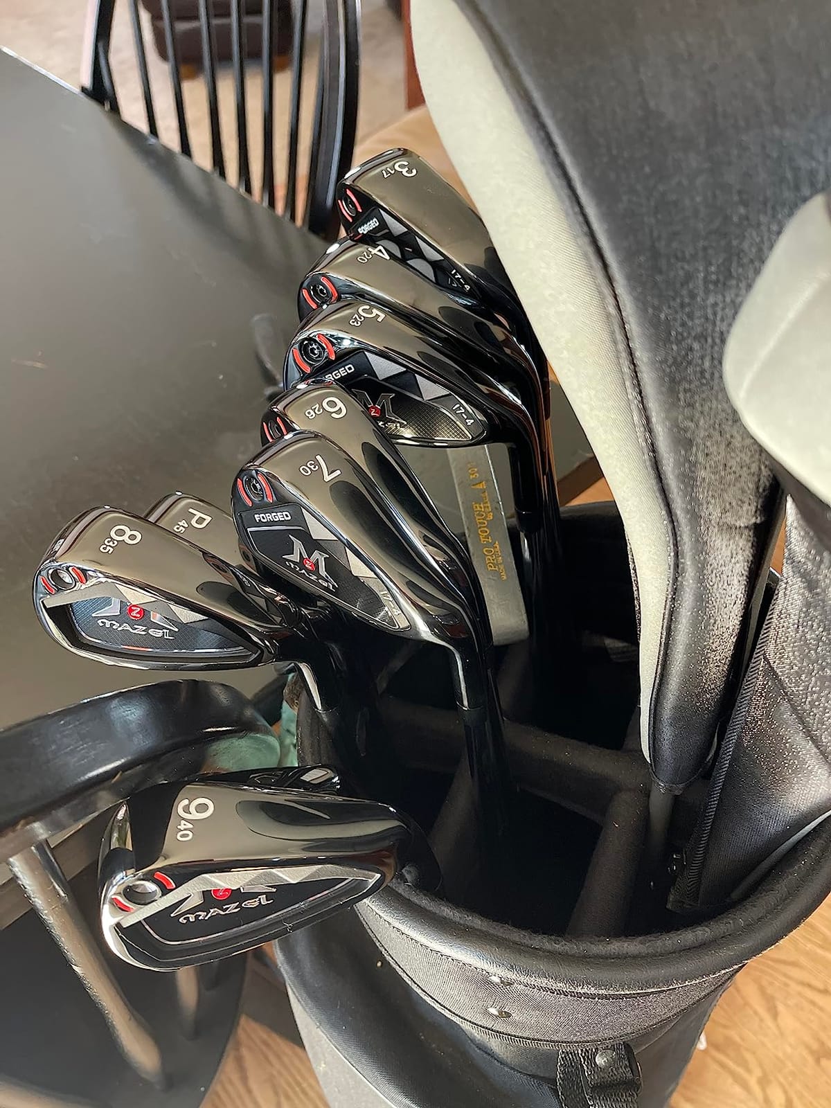 MAZEL Men Golf Iron Set (9PCS) or 1,2,3,4,5,6,7,8,9, Pitching Wedge, Sand Wedge with Steel Shafts for Right Handed Golfers customer photo 1