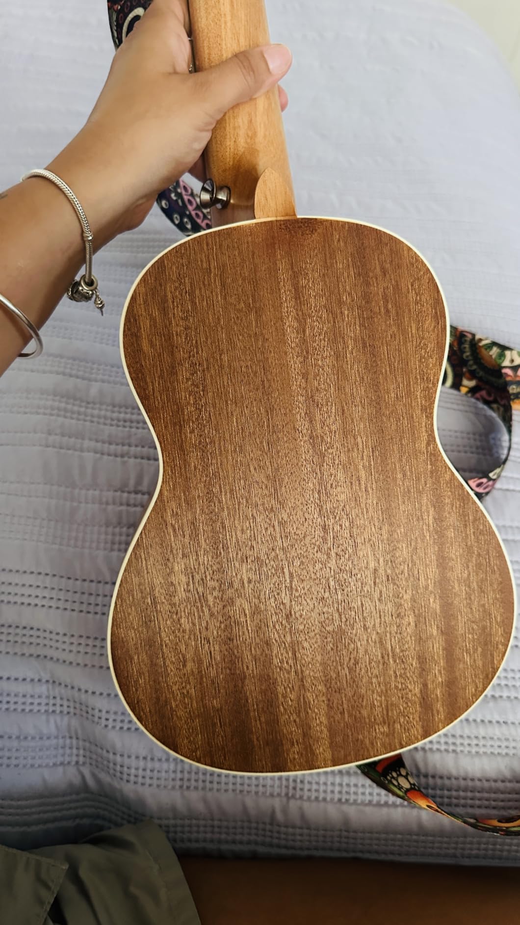 Donner Soprano Ukulele Mahogany 21 inch Ukelele Beginner Kit Online Lesson Gig Bag Strap Nylon String Tuner Picks Cloth DUS-1 Ukalalee Set Christmas Gift customer photo 2