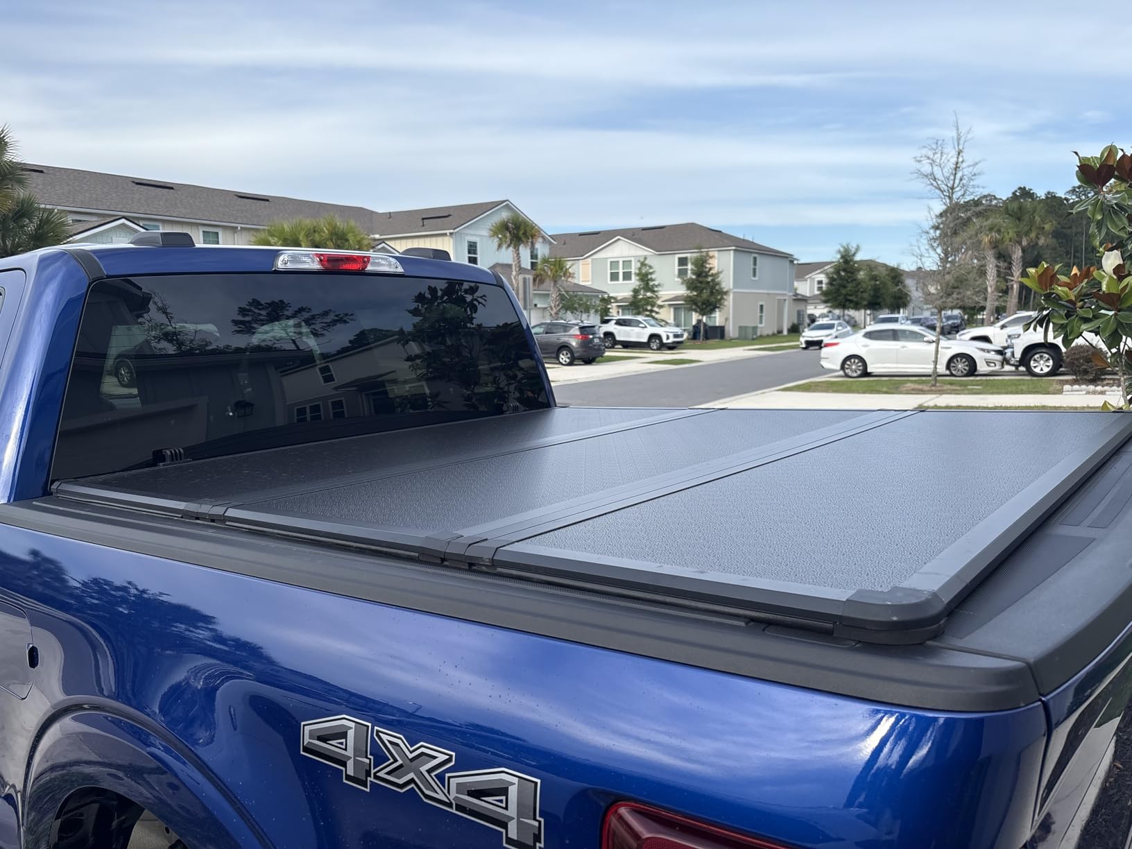 Tutel Hard Shell Folding Truck Bed Tonneau Cover | Fits 2015-2026 Ford F150 5'5