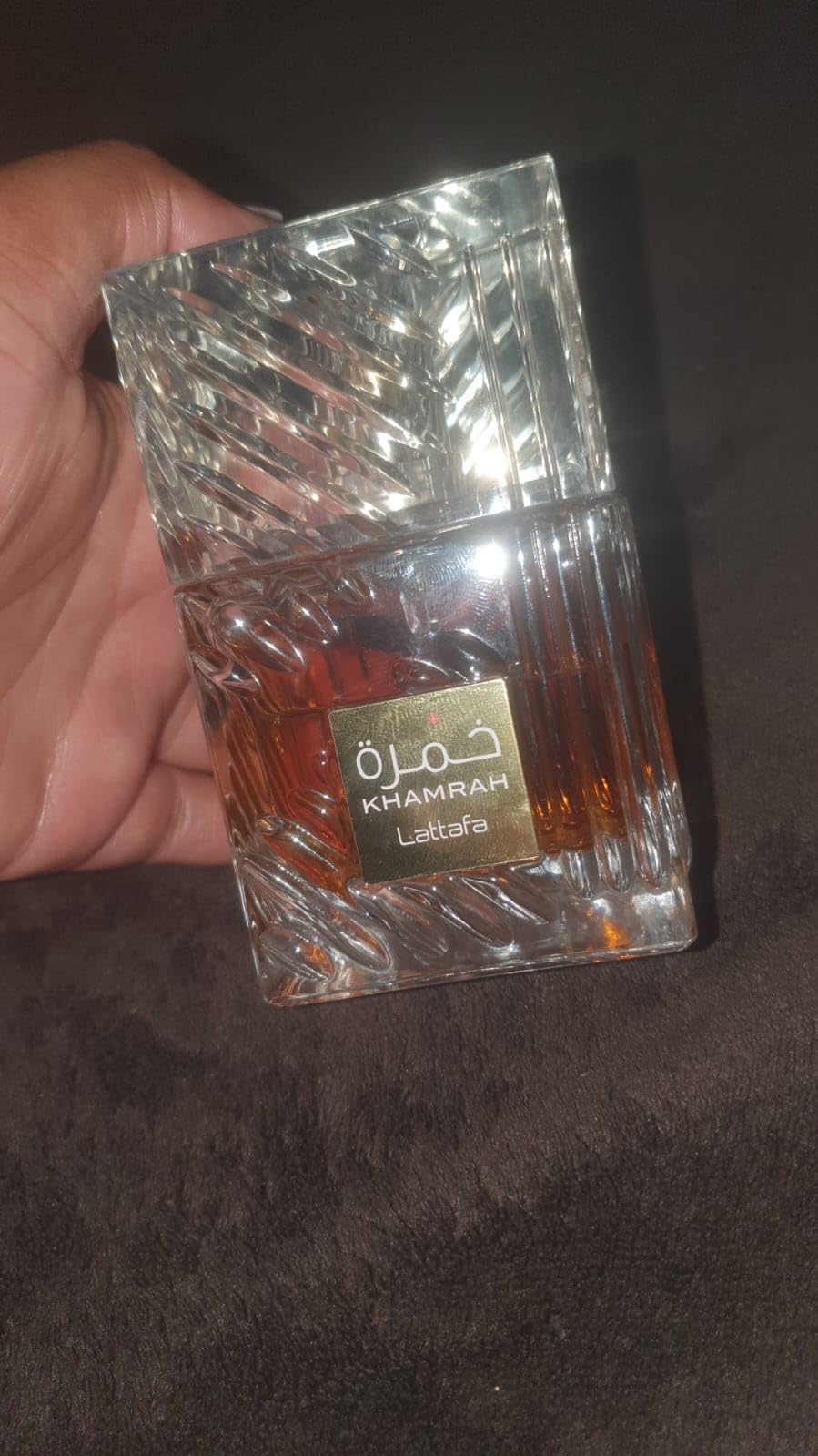 Lattafa Khamrah - Vanilla, Warm Spicy, Amber, Cinnamon - Eau de Parfum Long-Lasting Fragrance for Unisex, 3.40 Ounce / 100 ml customer photo 1