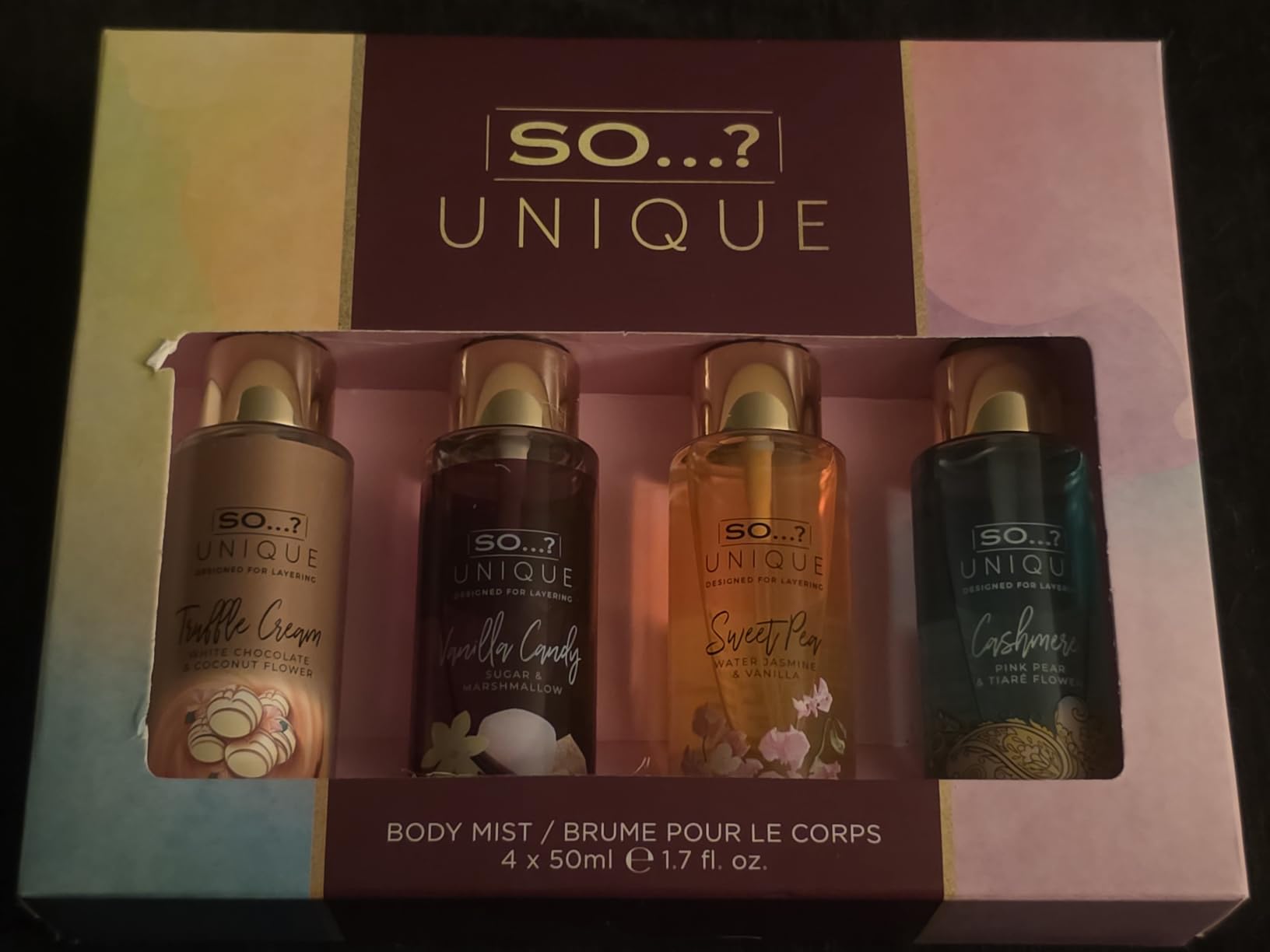 So...? Unique Body Mist Set - Perfumes for Women with Fresh, Floral, Sweet Scents - 6 Hour Wear Body Spray for Women - Travel Size Gift Set - 6 pcs customer photo 2