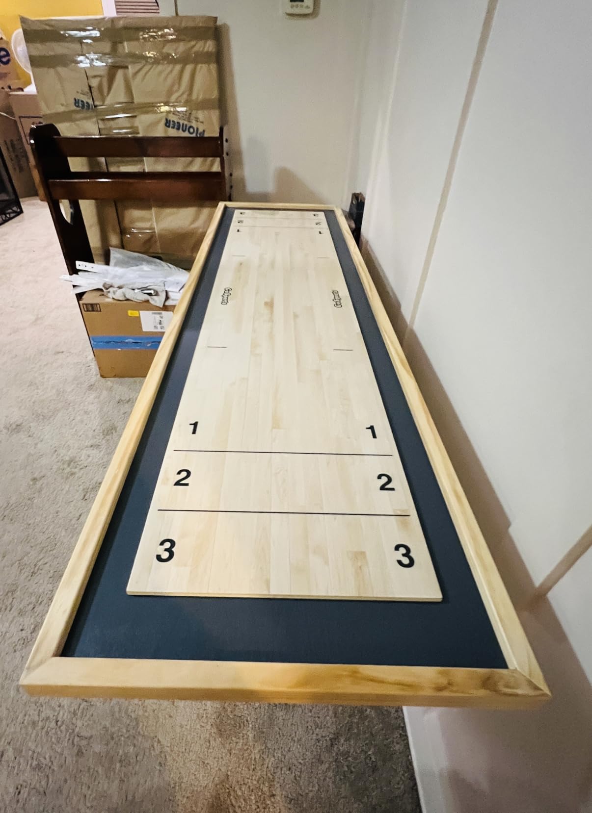 GoSports 6 ft Tabletop Shuffleboard and Curling 2 in 1 Game with 8 Pucks and Tote Bag customer photo 2