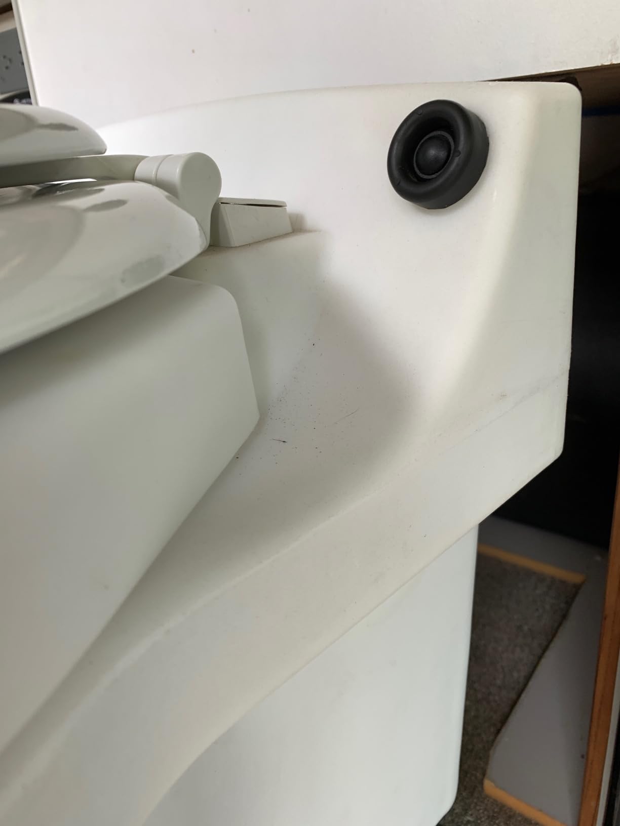 Laveo Dry Flush Toilet - Waterless, Portable, Self Contained and Easier to Use than an Incinerating or Composting Toilet. Great for Tiny Homes, Vans, Boats, Camping, RVs and Off Grid, LDPE, White customer photo 1