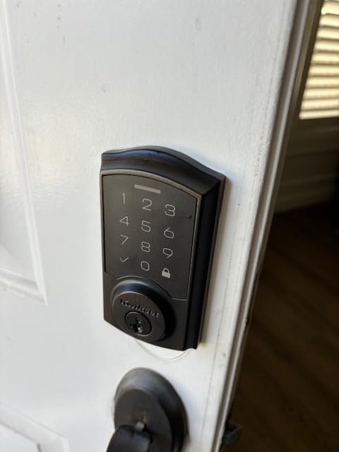 Kwikset SmartCode 270 Keyless Entry Electronic Touchpad Deadbolt Door Lock with Auto-Lock, Custom User Codes, Advanced Security in Satin Nickel Traditional customer photo 2