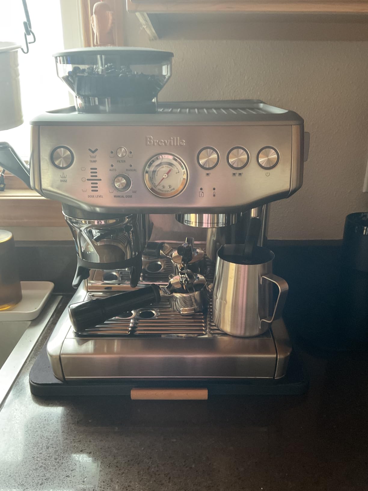 Breville BES876BSS Barista Express Impress Espresso Machine, Brushed Stainless Steel customer photo 2