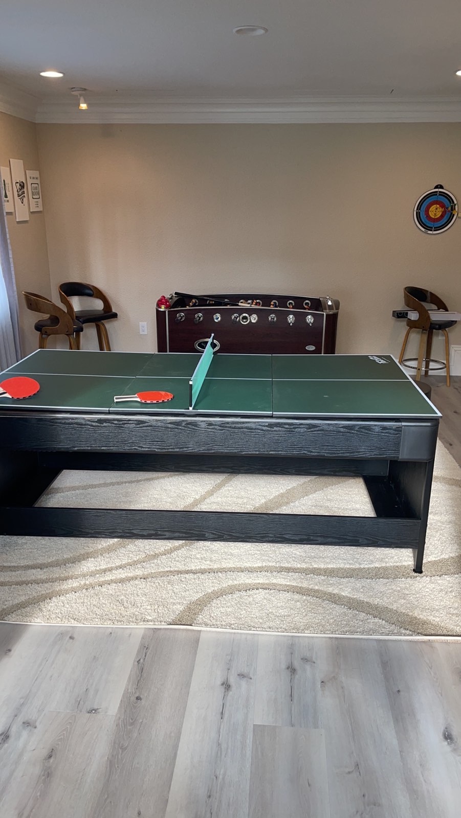 Fat Cat Original 3-in-1 7 Foot Pockey Multi Game Table, Air Hockey Table, Pool Table, and Table Tennis Combo with Accessories customer photo 2