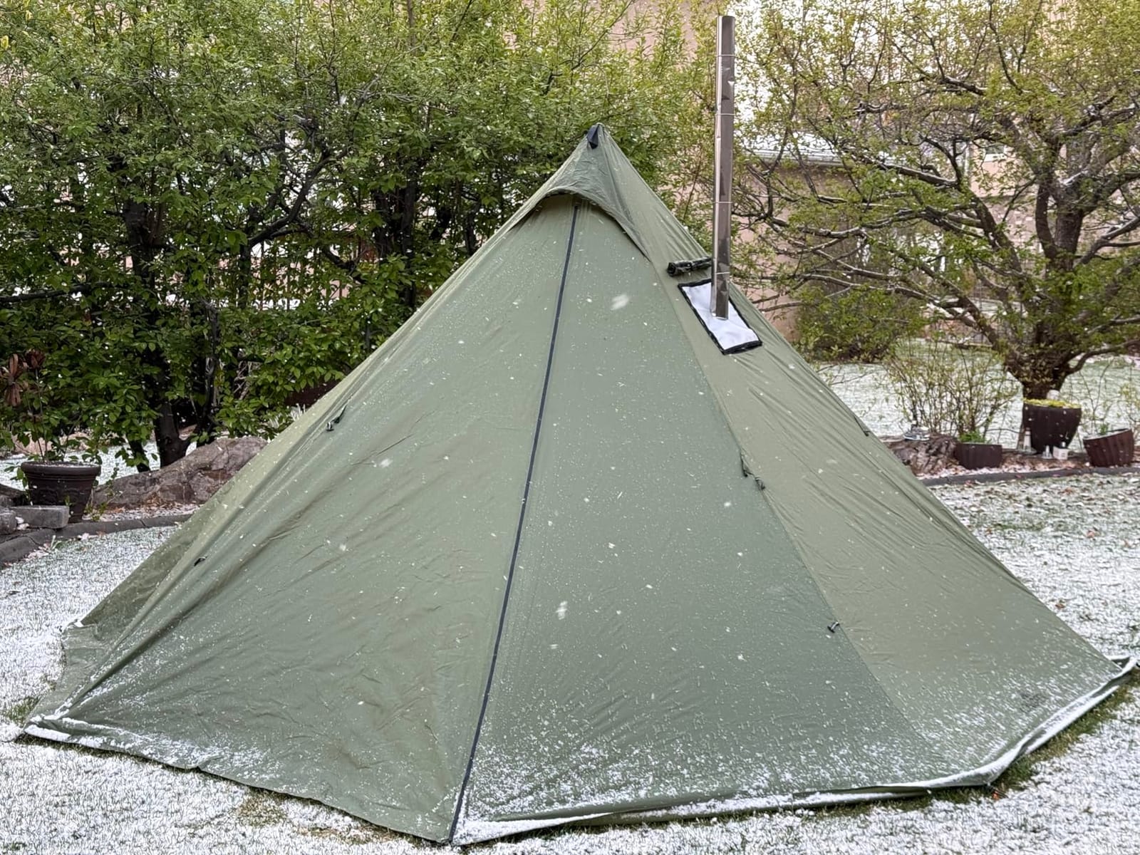 2-4 Person Camping Tent 4 Seasons Backpacking Ultralight Easy Up Hot Teepee | Thermal Coating, PU3000mm, Windproof 60km/h customer photo 2