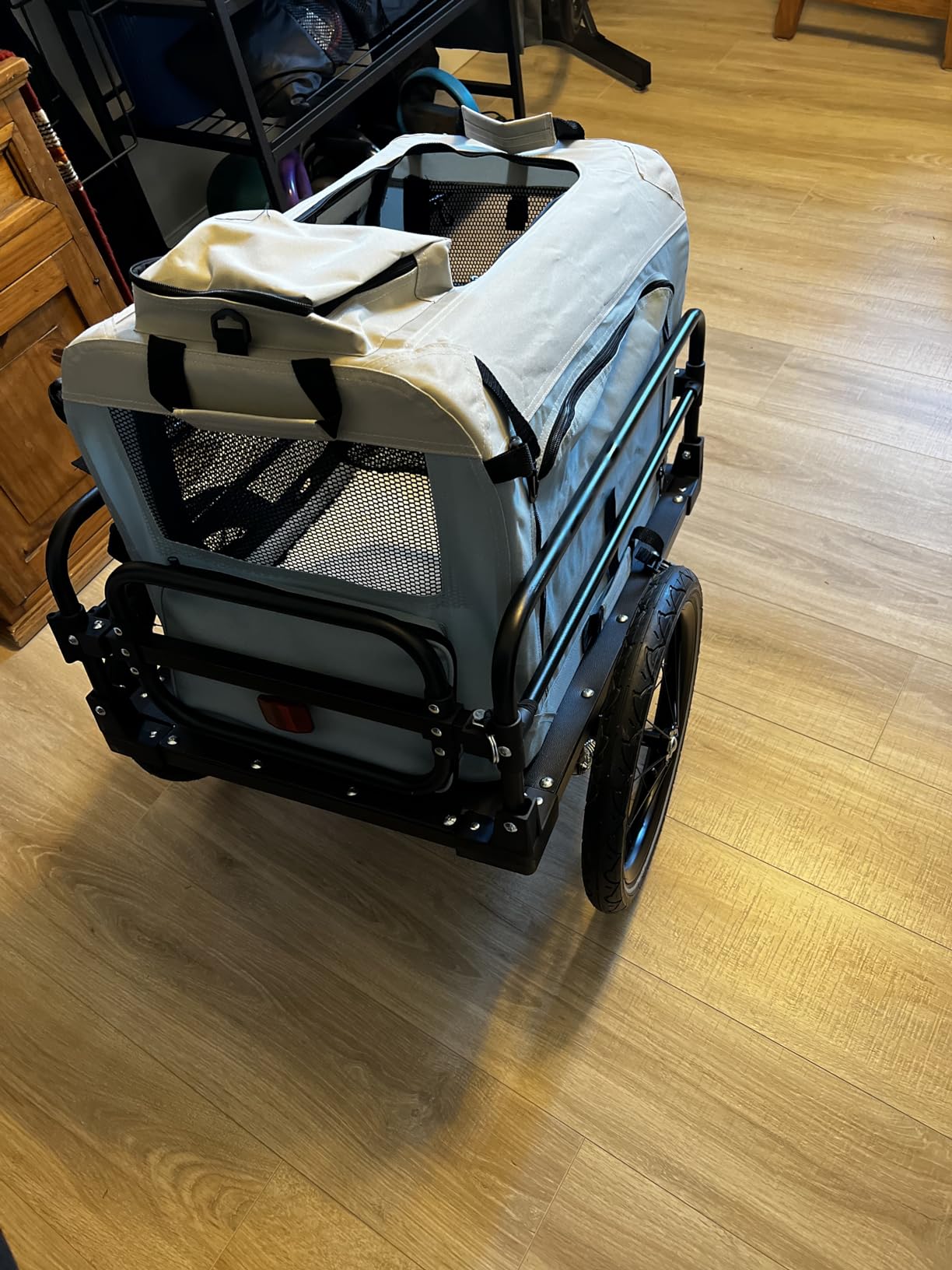 Aosom Bike Cargo Trailer with Suspension, 16'' Wheels, 88 lbs Max Load customer photo 2