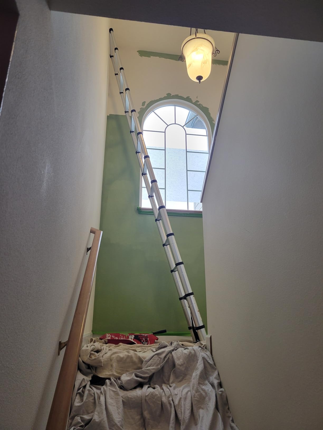 Soctone 12.5FT Telescoping Ladder with Stabilizers, Slow Down Design customer photo 1