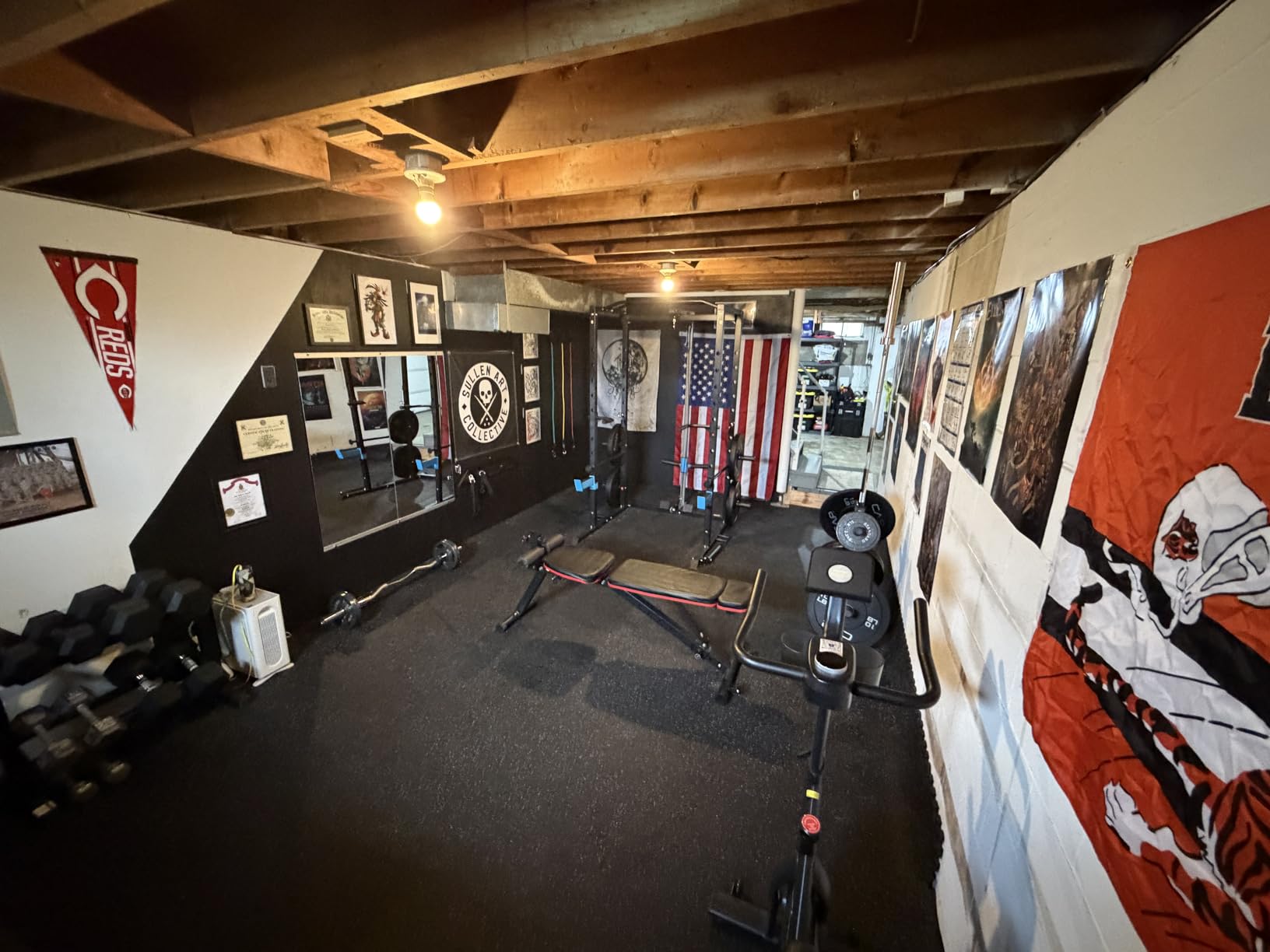 ULTRA FUEGO Power Cage, Multi-Functional Power Rack with J-Hooks, Dip Handles, Landmine Attachment and Optional Cable Pulley System for Home Gym customer photo 2