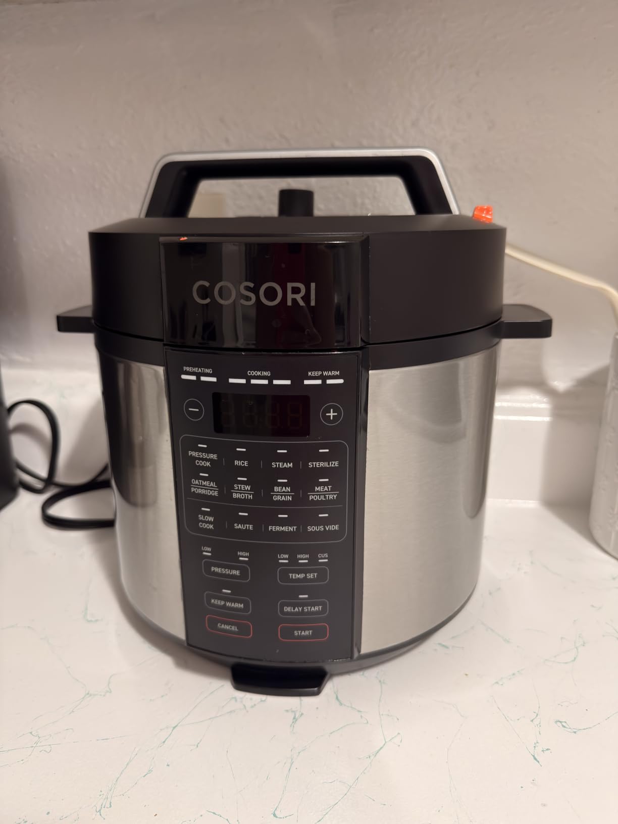 Pressure Cooker 6QT, 9-in-1, Ceramic Coating Pot, 12 Safety Features | Rice Cooker, Slow Cook, Sous Vide, Saute, Stainless Steel, 1100W, Silver customer photo 1