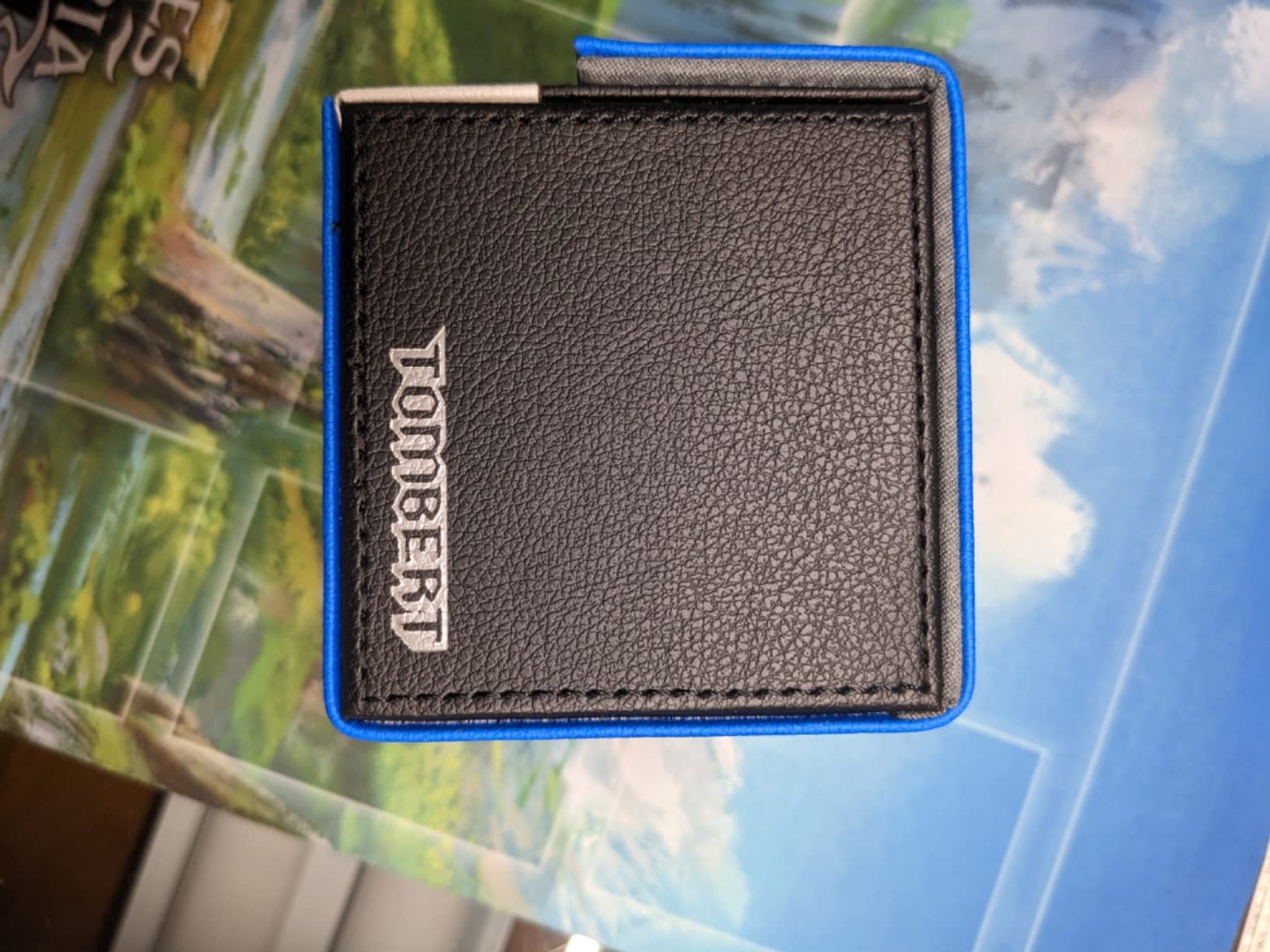 tombert 150+ Premium Deck Box Case for PTCG, MTG, Large Capacity with 2 Dividers, Fits 100+ Sleeved Cards TCG Trading Card Games (Vertical - Red & White) customer photo 2