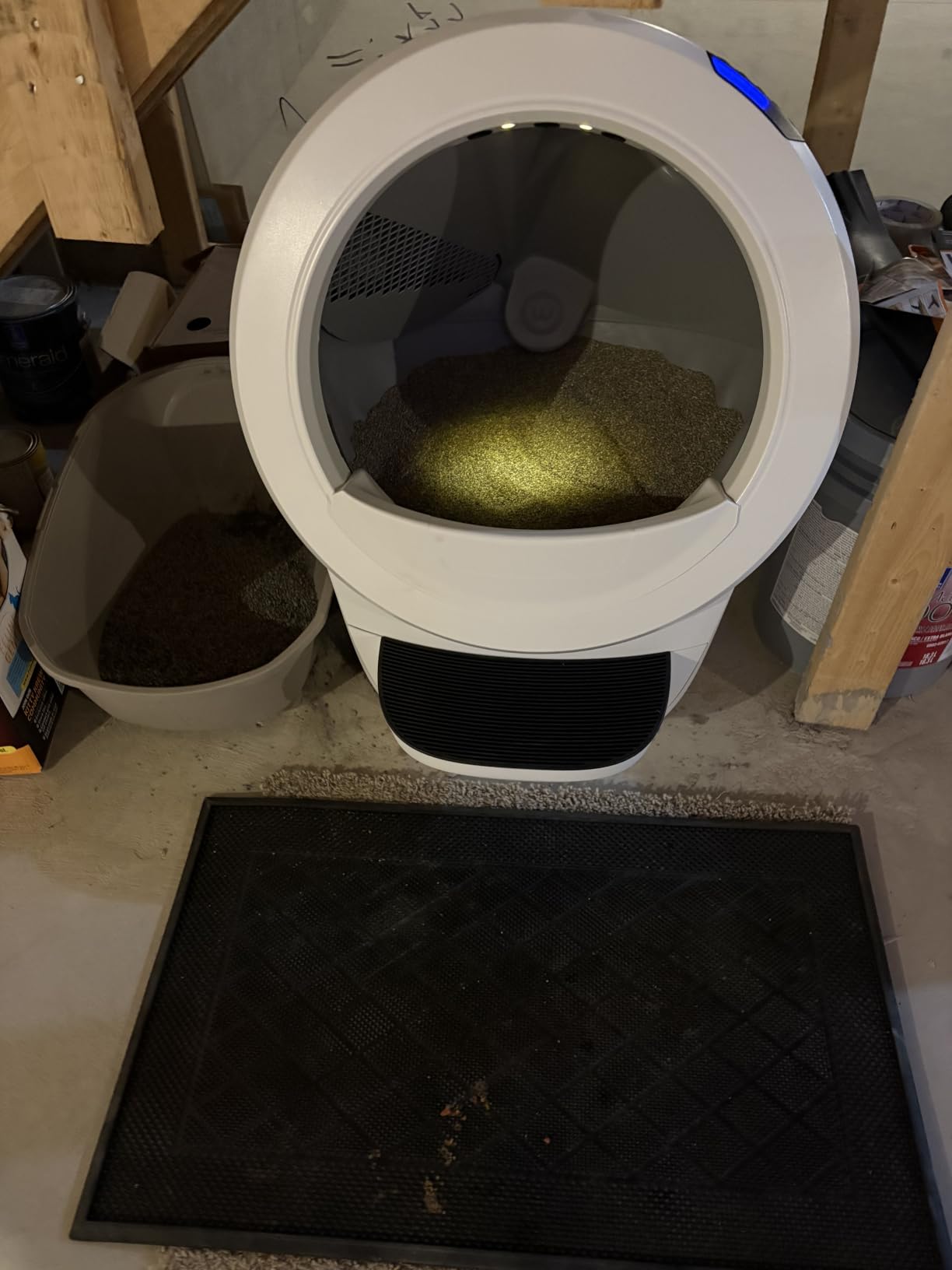 Whisker Litter-Robot 4 with Step & Fence, Black - Automatic | Self-Cleaning Cat Litter Box, Helps Reduce Litter Box Odors, Never Scoop Again, Includes 1 Year of WhiskerCare customer photo 2