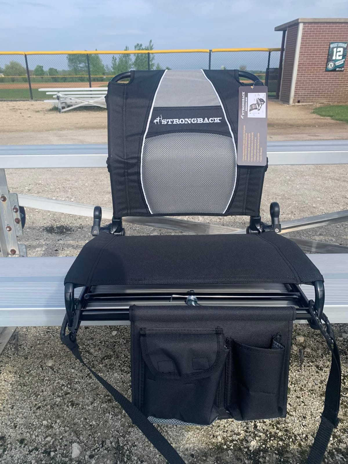 STRONGBACK Stadium Seat for Bleachers with Lumbar Support & Back Support, Ergonomic Design for All-Day Comfort customer photo 1