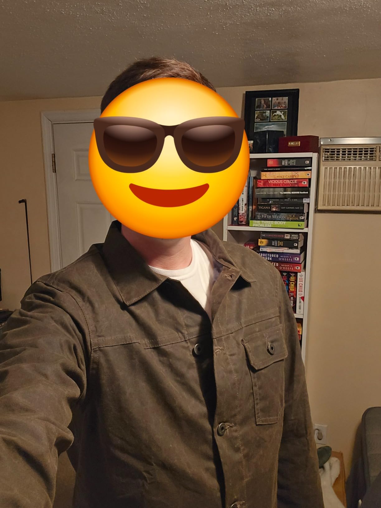 Huckberry Flint and Tinder Men's Flannel-Lined Waxed Trucker Jacket customer photo 1