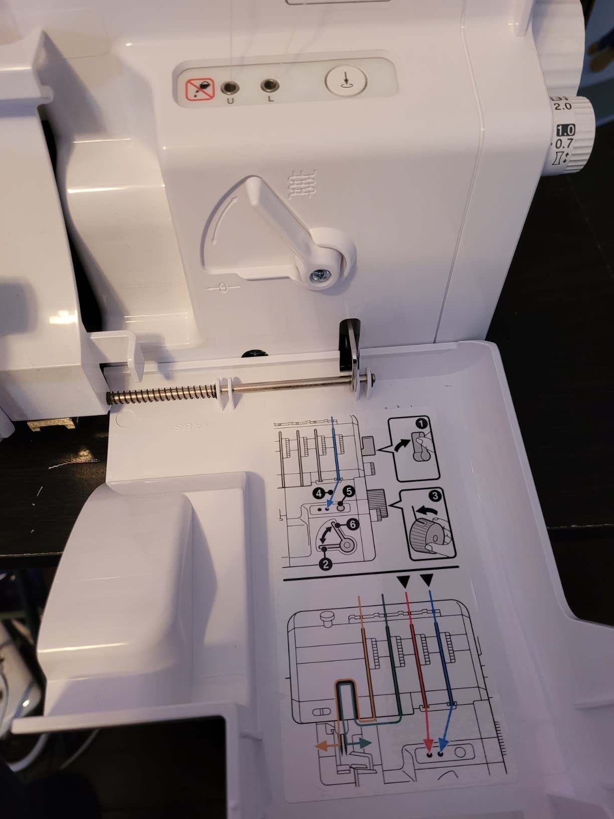 Brother AIR1800 Air Serger Sewing Machine with Jet Air Threading | Jet Air Threading, 2/3/4 Thread, LED Lit Work Area customer photo 2