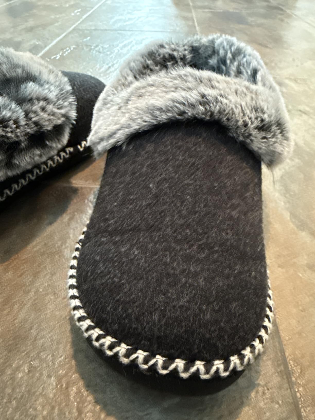 EverFoams Women's Bootie Slippers Warm Soft House Shoes with Fluffy Collar customer photo 1