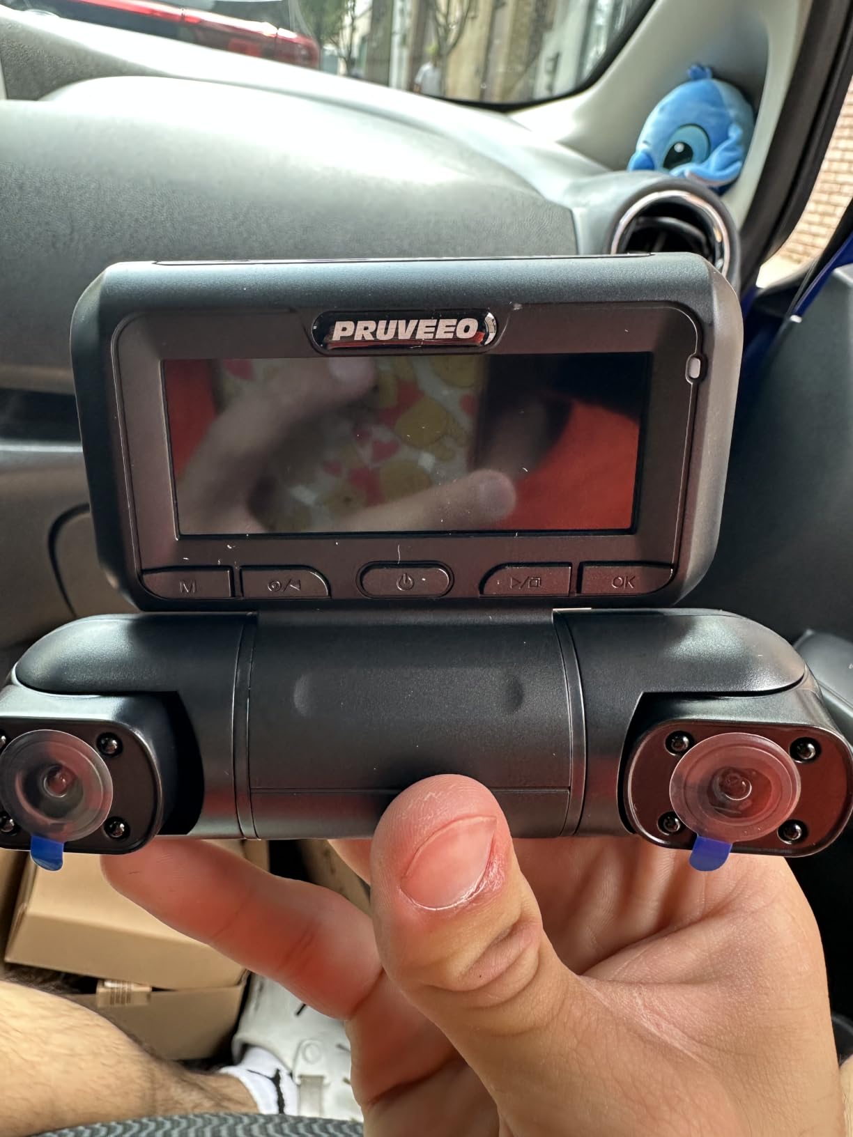 PRUVEEO 360° 4 Channel Dash Cam Front and Rear Inside Left Right, Dash Camera for Cars, Built-in GPS WiFi Night Vision, 24/7 Recording Parking Mode Monitor, 128G Card Included customer photo 2