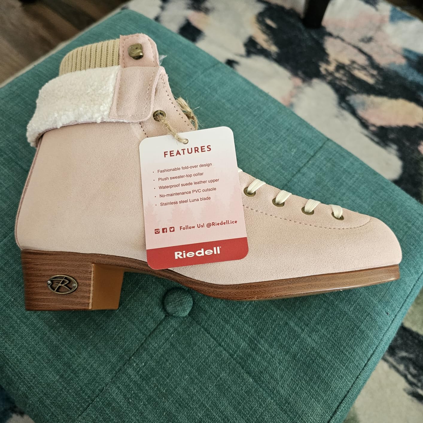 Riedell Ember Recreational Ice Skates for Women and Men | Stainless Steel Blade, Suede Boot, Durable, Waterproof, No-Maintenance PVC Outsole, for Beginner or Casual Skaters customer photo 1