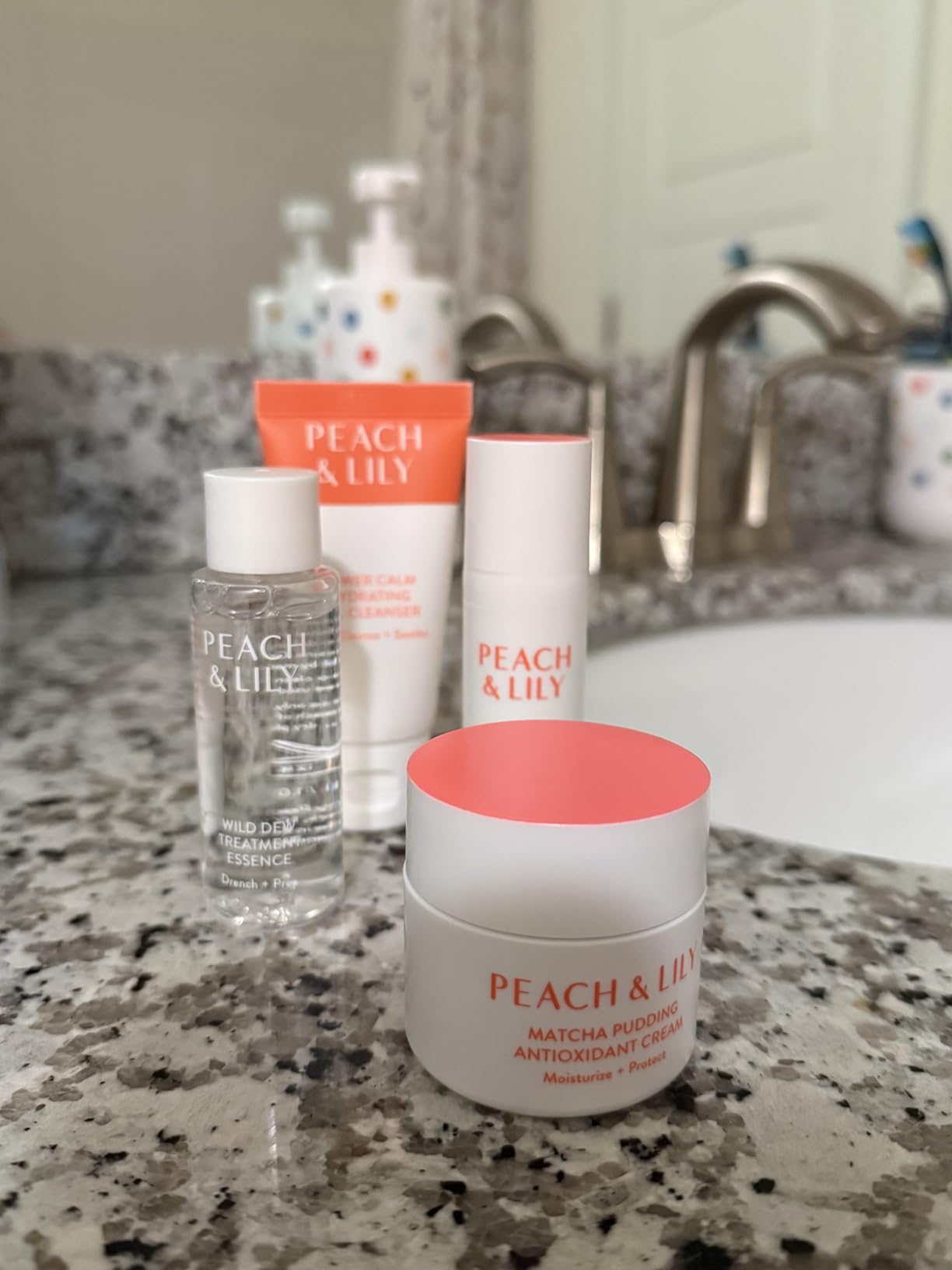 Peach & Lily - Glass Skin Discovery Kit (4 Products) - 1 Cleanser, 1 Essence, 1 Serum & 1 Cream - Skin Care Set - Acne Routine - Travel Essentials - Self Care - Vegan & Cruelty Free - Korean Beauty customer photo 1