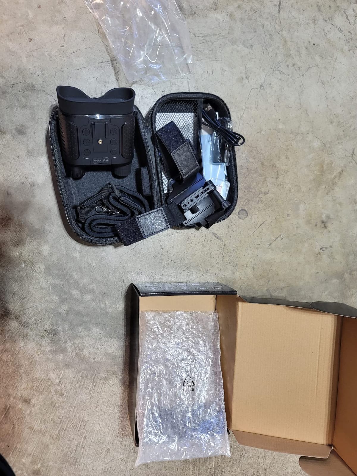 ArzzuNiu Head-Mounted Night Vision Goggles - Rechargeable Hands Free Night Vision Binoculars Goggles, 1312FT Digital Infrared Viewing for Adults, Include 32GB SD Card, 8X Digital Zoom customer photo 2