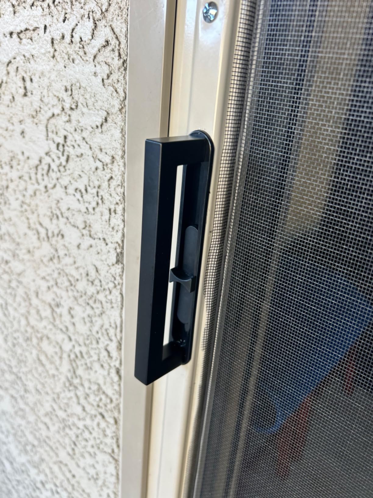 Custom Size Sliding Patio Screen Door Kit - Made to Order Aluminum Frame, Assembly Required, Locking Handle, 5 Color Options, Optional PetScreen Mesh customer photo 1