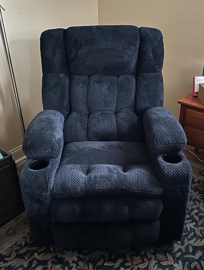 MCombo Dual Motor Power Lift Recliner Chair for Elderly, Massage Heat 7890, Zero Gravity, Infinite Position, Lay Flat, USB Ports, Cup Holders, FSC, OEKO-TEX, Fabric (Medium, Mocha) customer photo 2